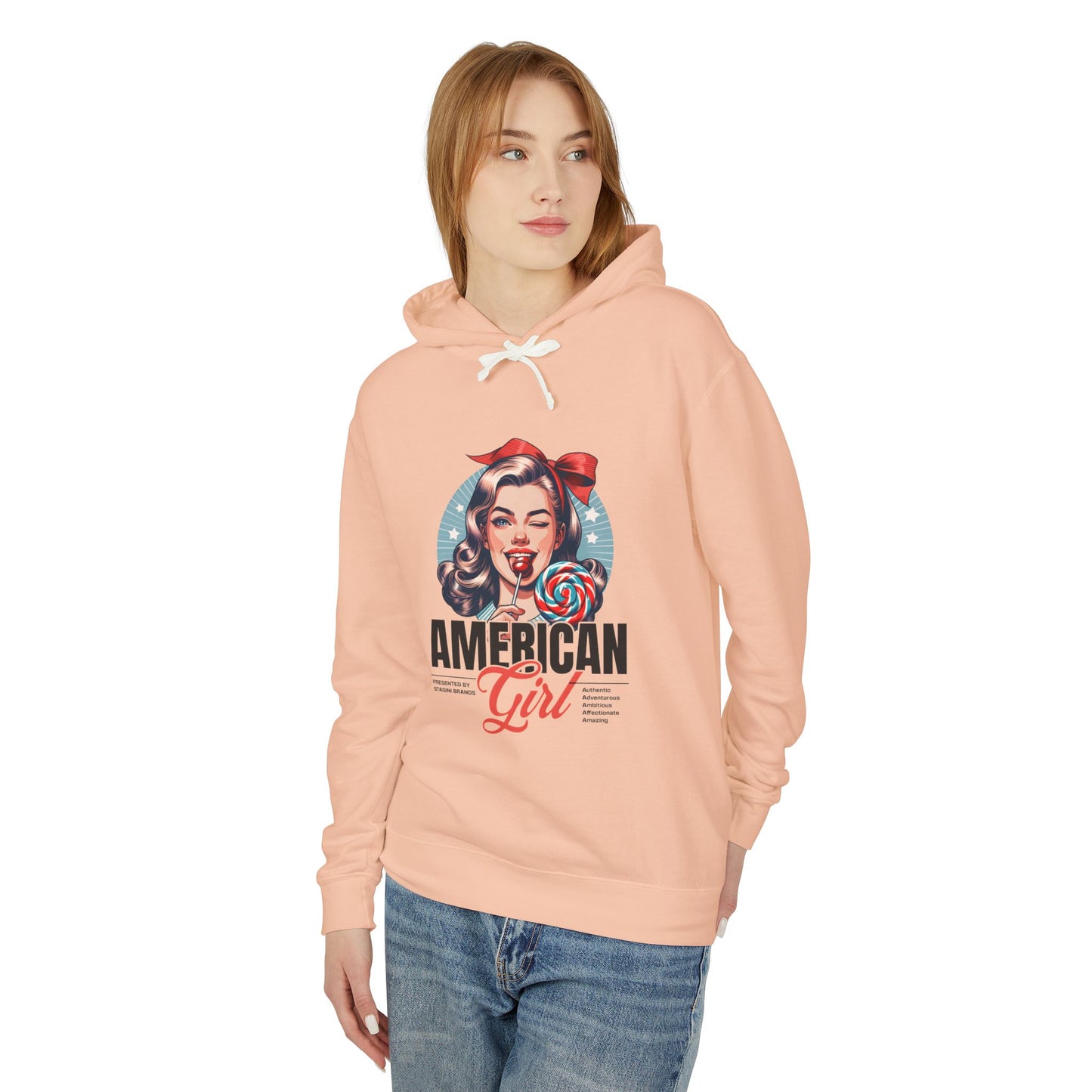 American Girl Retro Graphic Hoodie