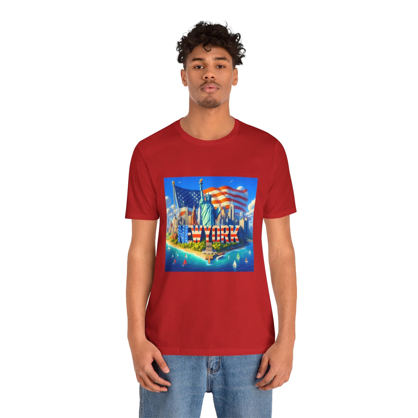 NY Disney Pixar Style Jersey Short Sleeve Tee