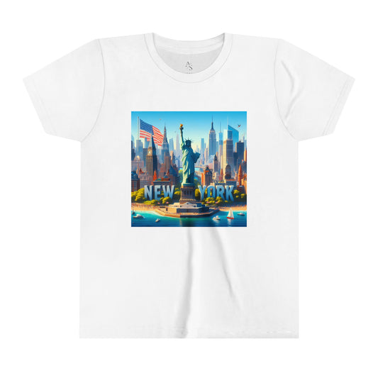 New York Disney Pixar Style Youth Short Sleeve Tee