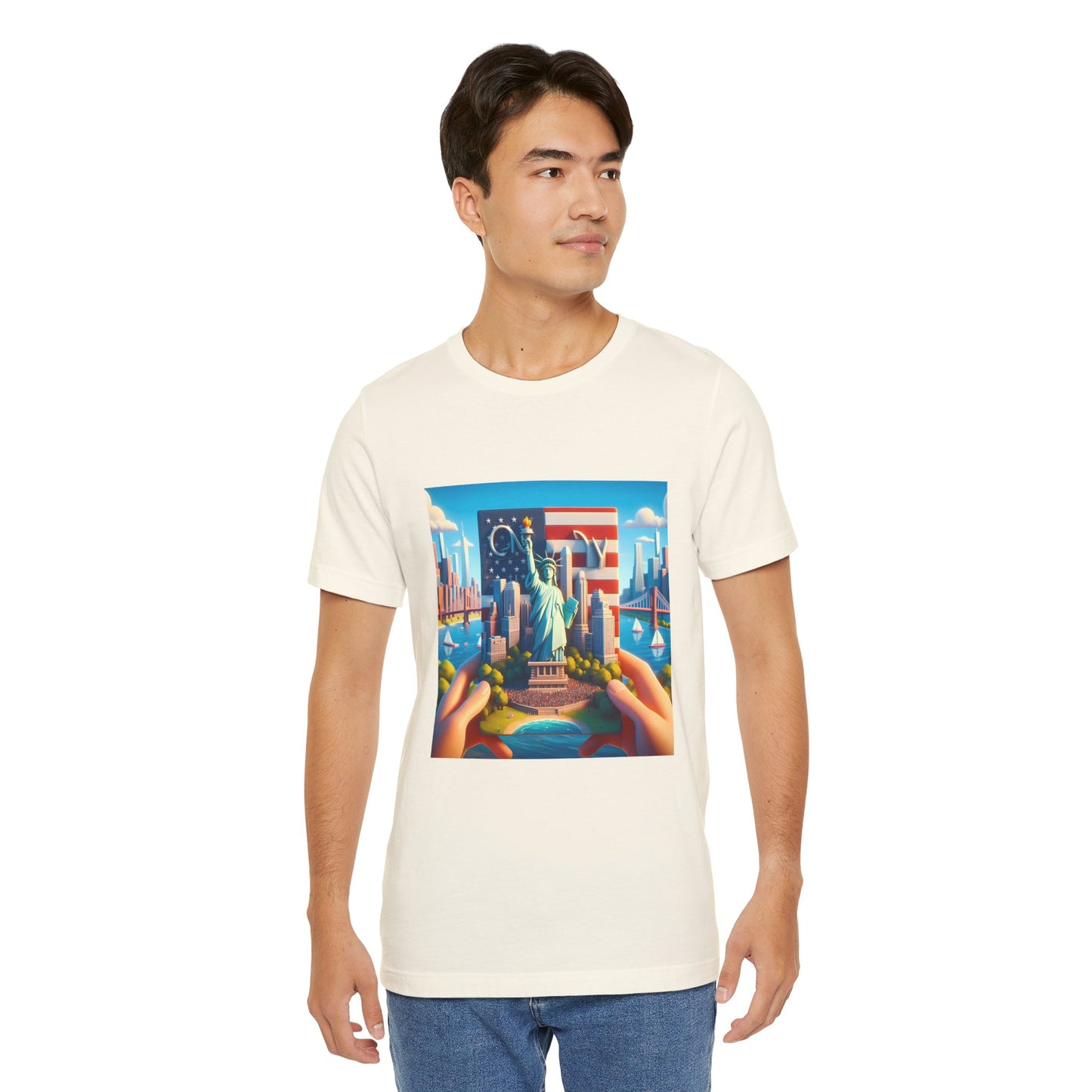 NY Disney Pixar Style Jersey Short Sleeve Tee