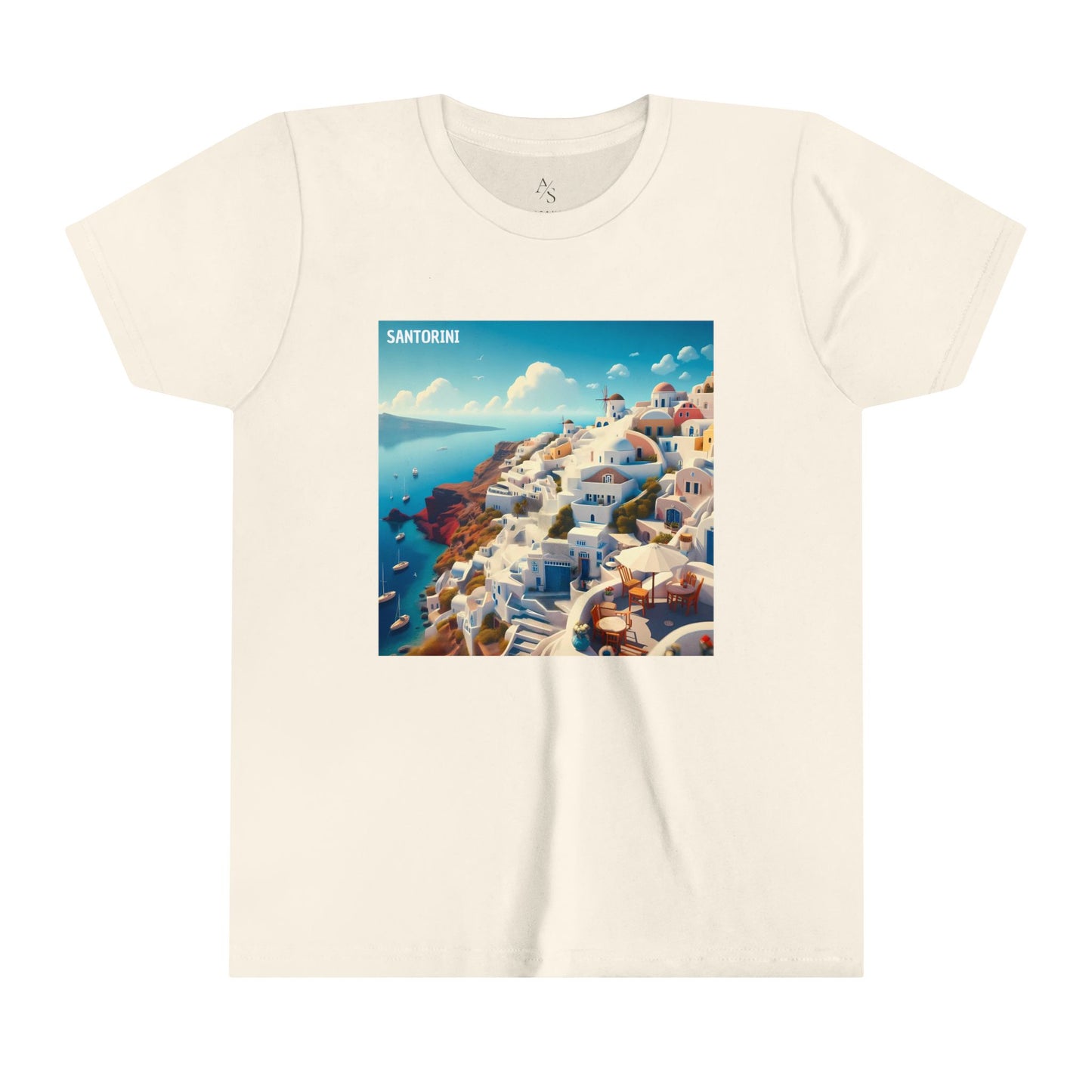 Santorini Oia Disney Pixar Youth Short Sleeve Tee