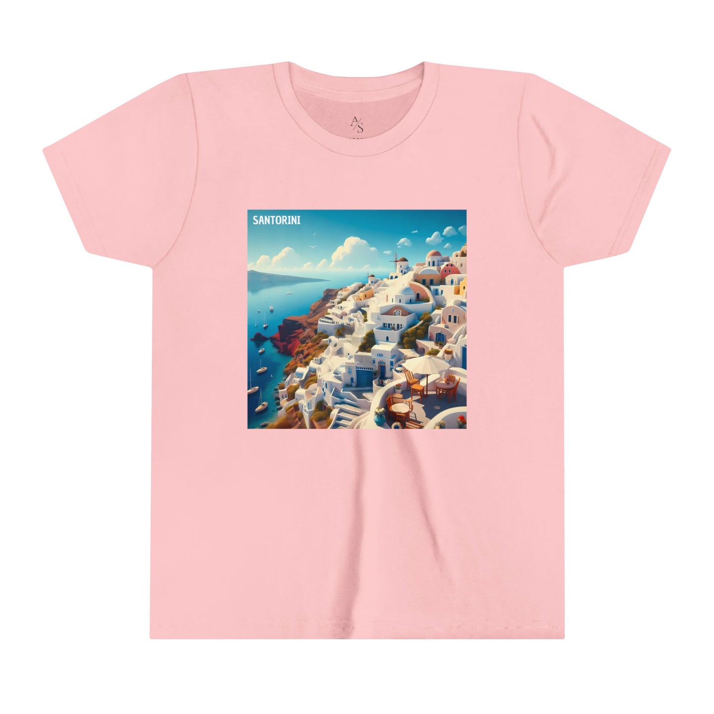 Santorini Oia Disney Pixar Youth Short Sleeve Tee