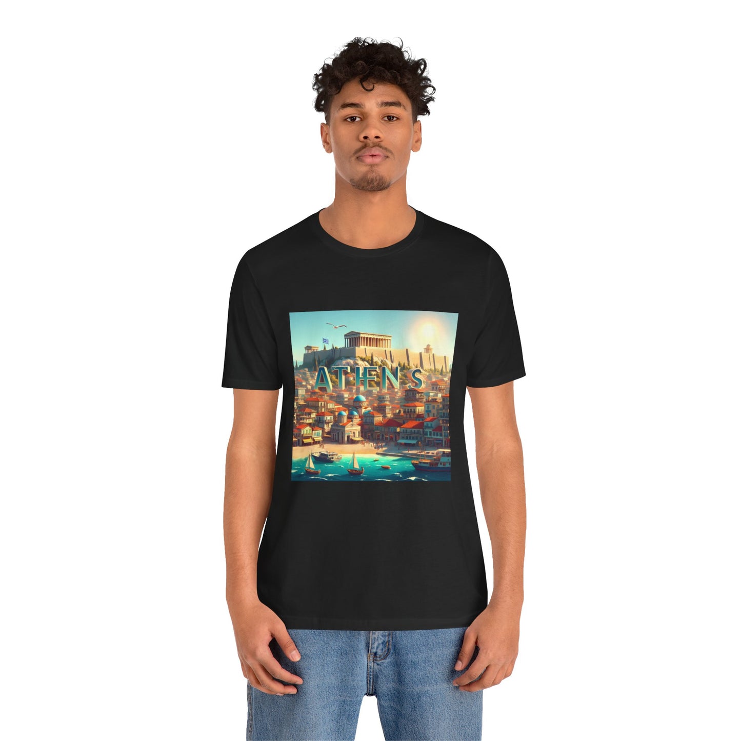 Athens Disney Pixar Style Jersey Short Sleeve Tee