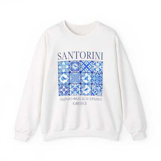 Santorini Vintage Mosaic Graphic Sweatshirt