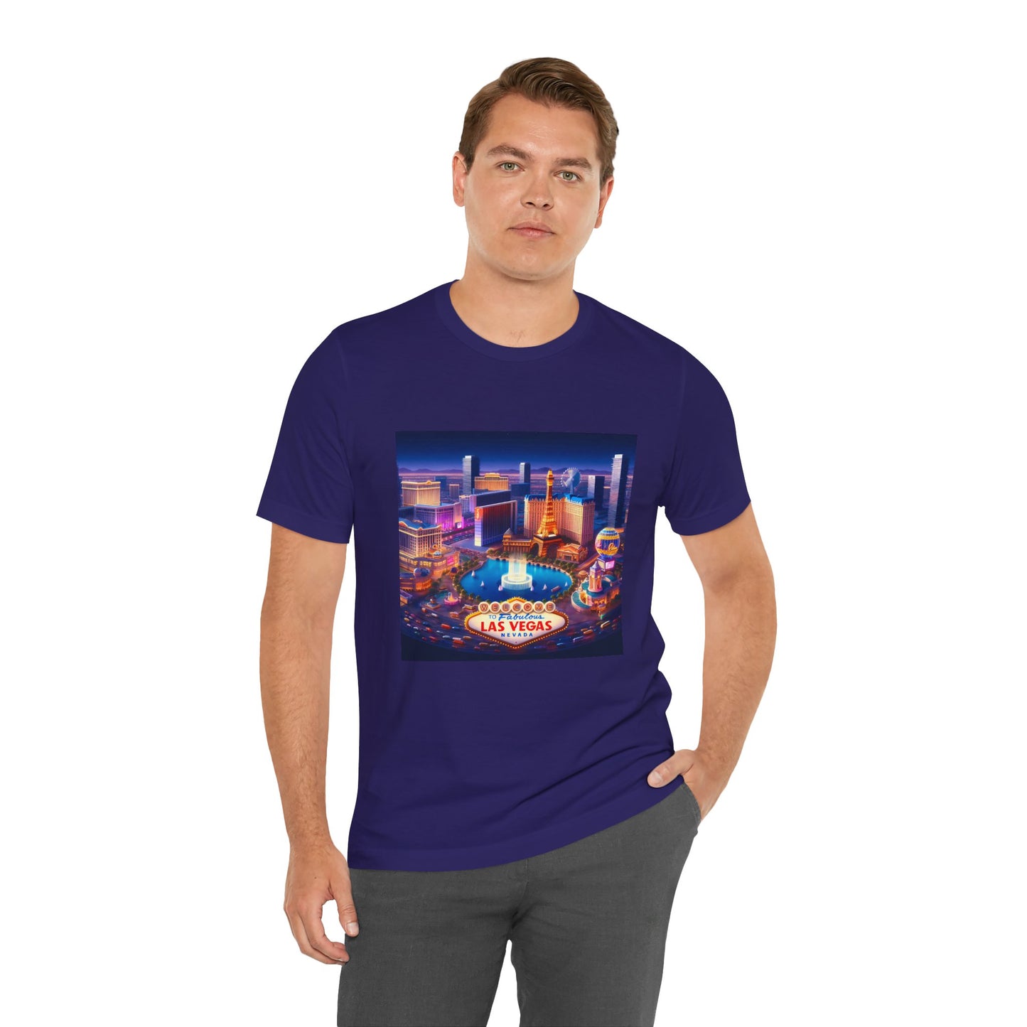 Las Vegas Disney Pixar Style Jersey Short Sleeve Tee