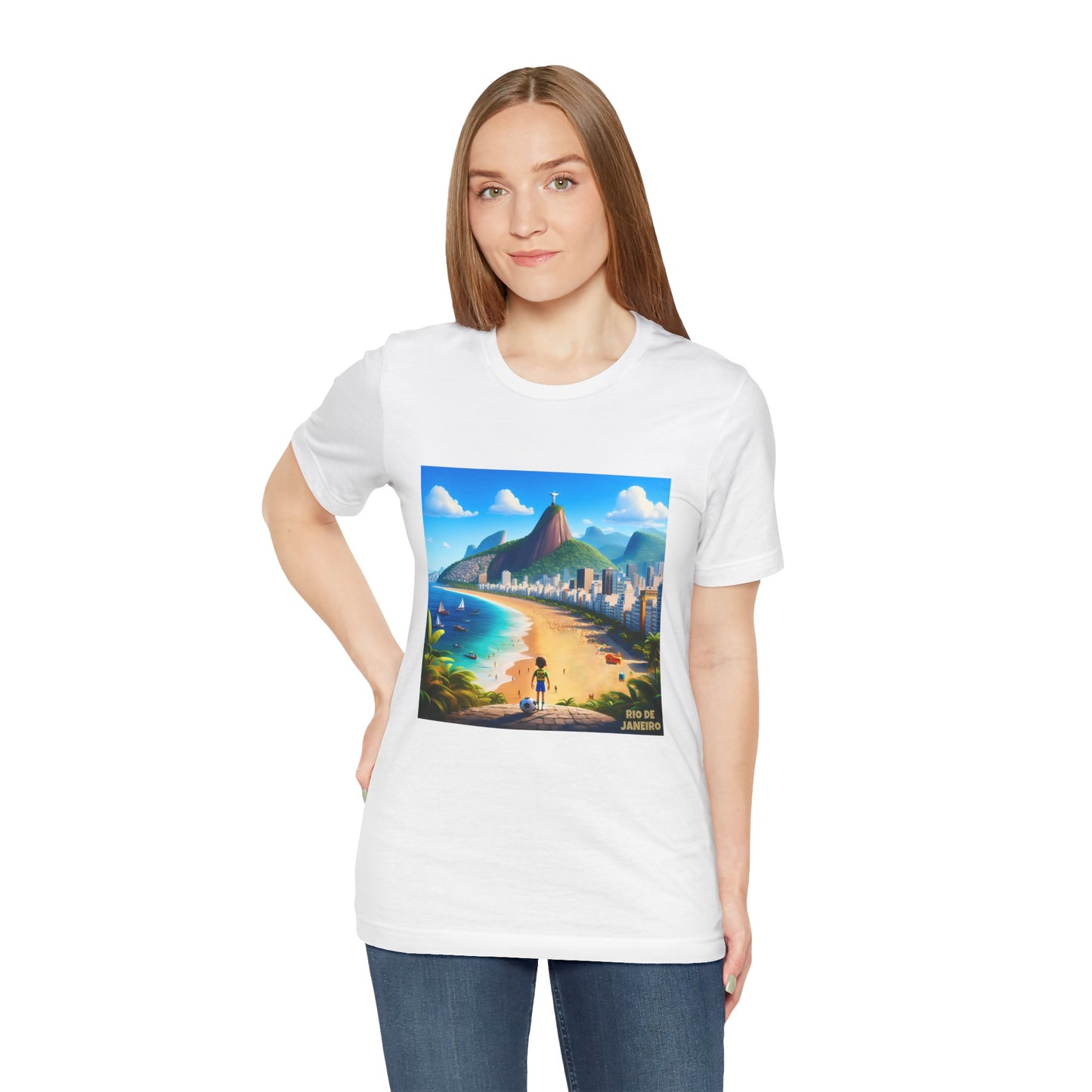 Rio De Janeiro Disney Pixar Style Jersey Short Sleeve Tee