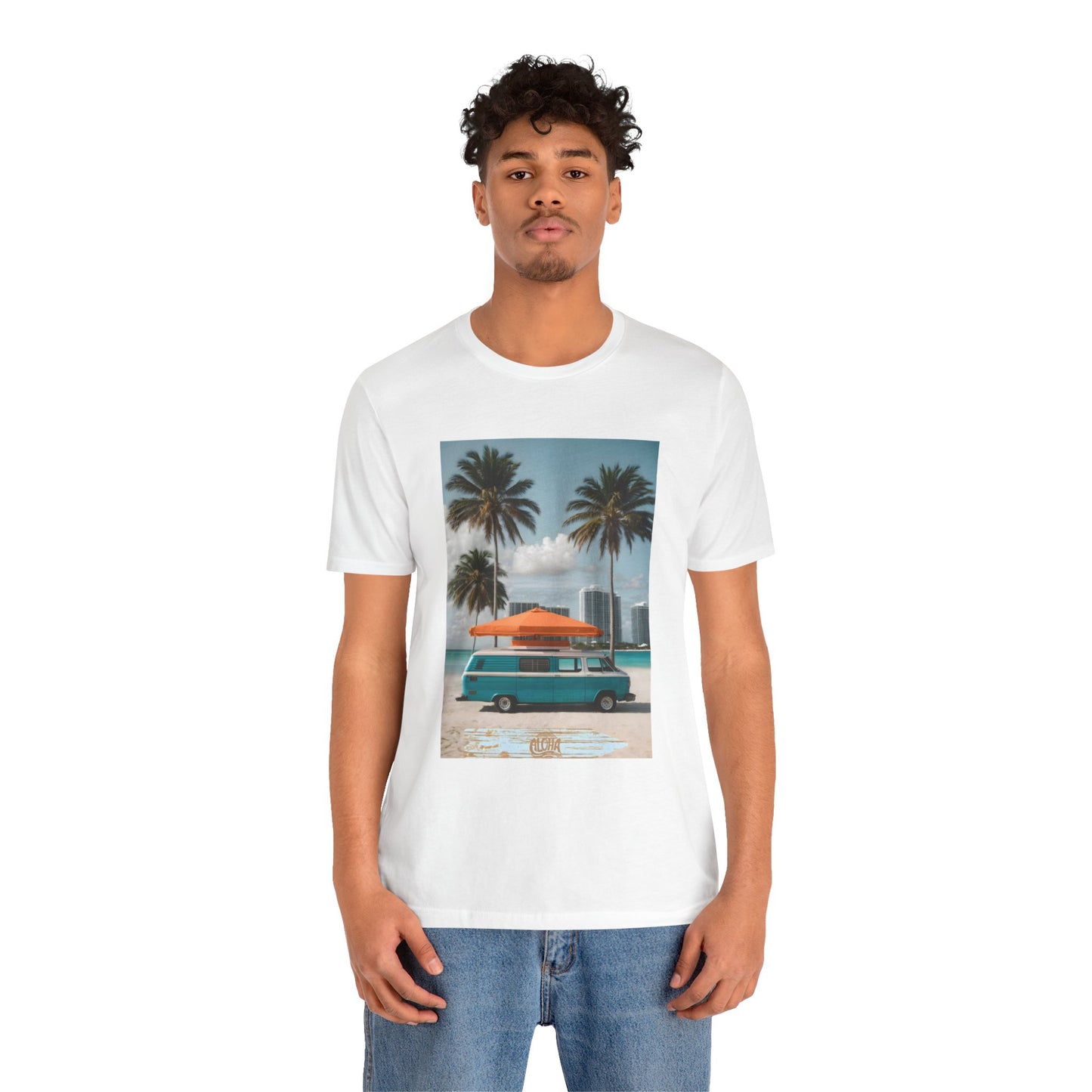 Vintage Van Miami Beach Jersey Short Sleeve Tee