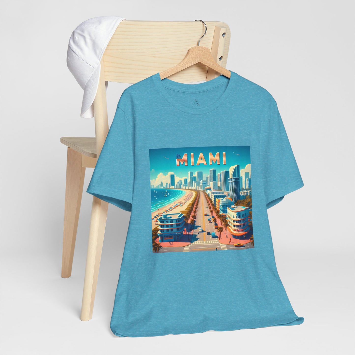 Miami Disney Pixar Style Jersey Short Sleeve Tee