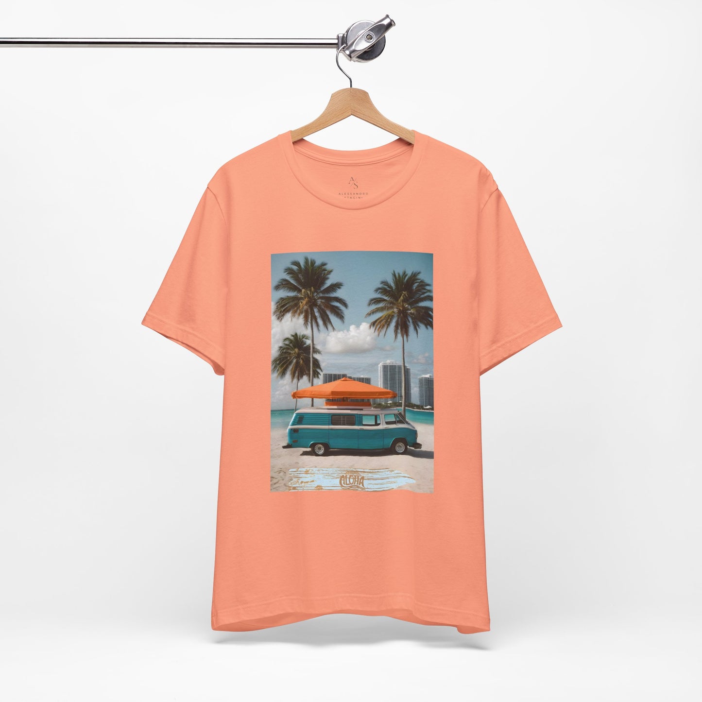 Vintage Van Miami Beach Jersey Short Sleeve Tee