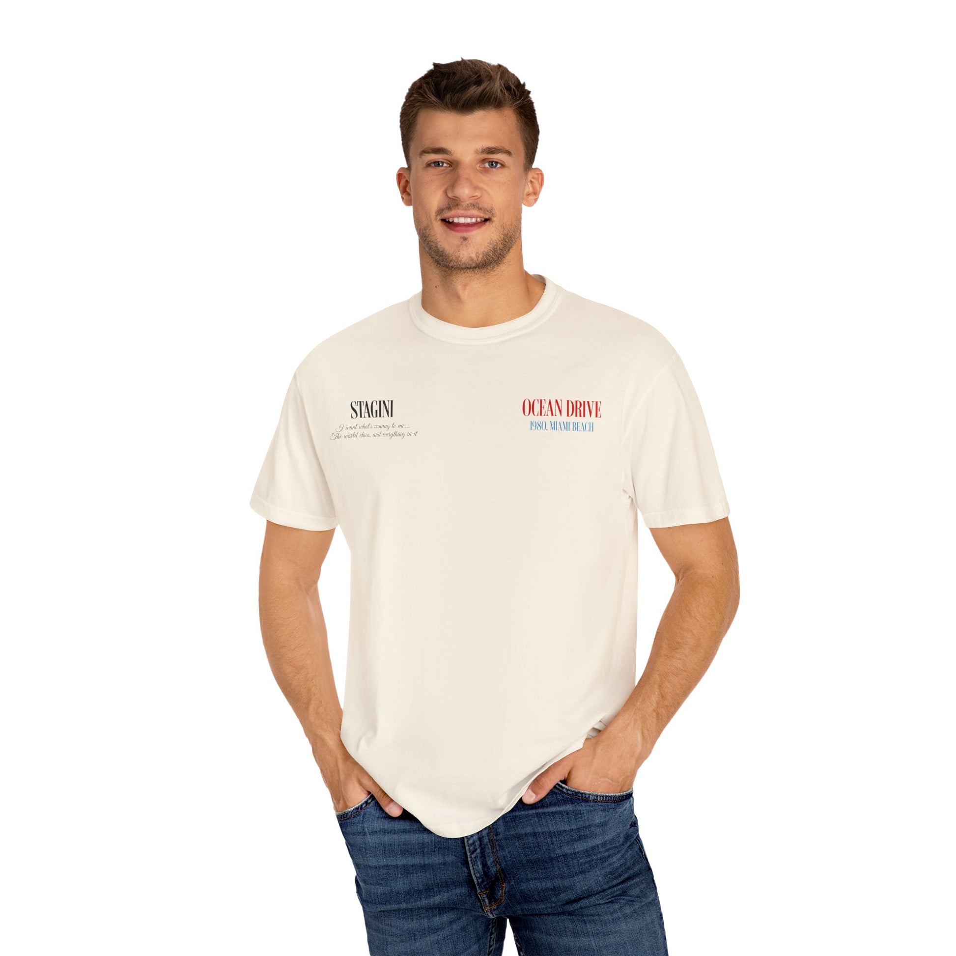 Candymix – Ocean Drive Beach Patrol retro tryck – T-shirt för damer Candymix – Ocean Drive Beach Patrol retro tryck – T-shirt för damer