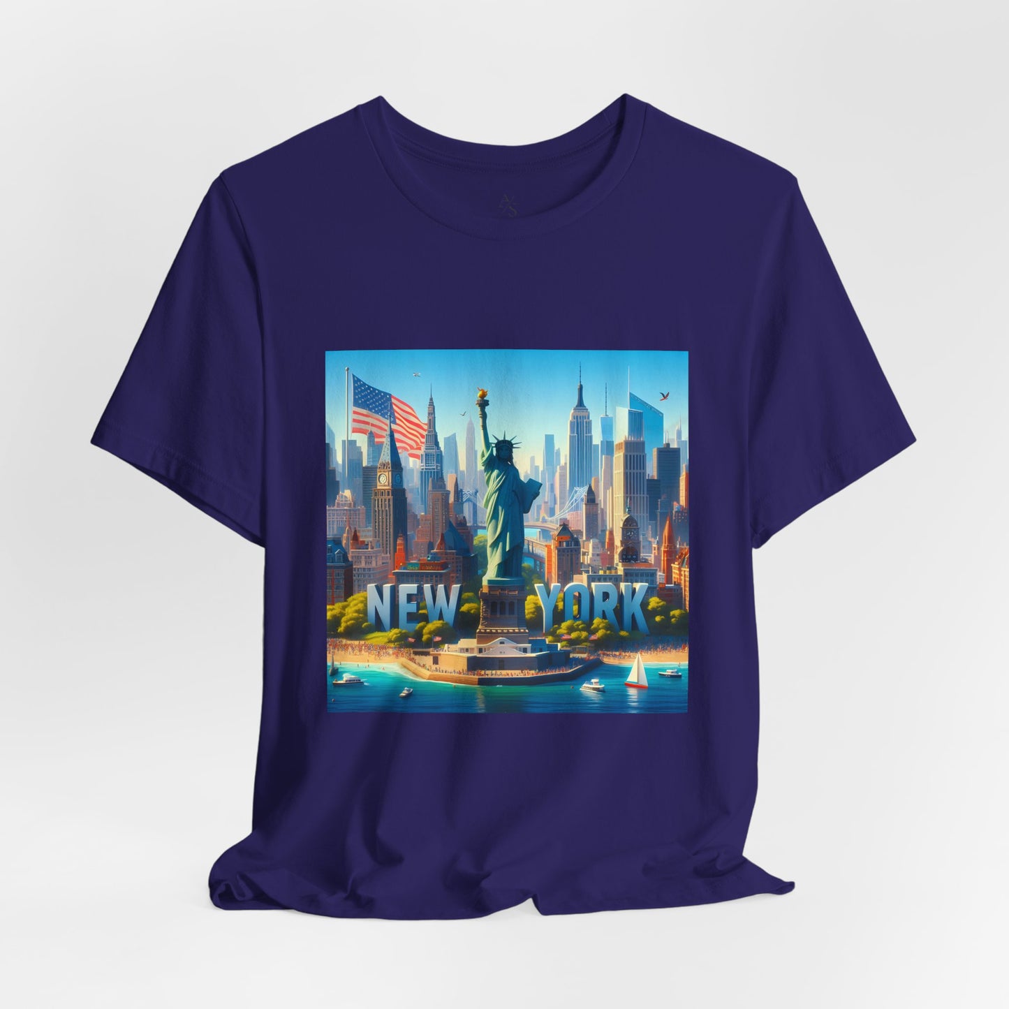 NY Disney Pixar Style Jersey Short Sleeve Tee