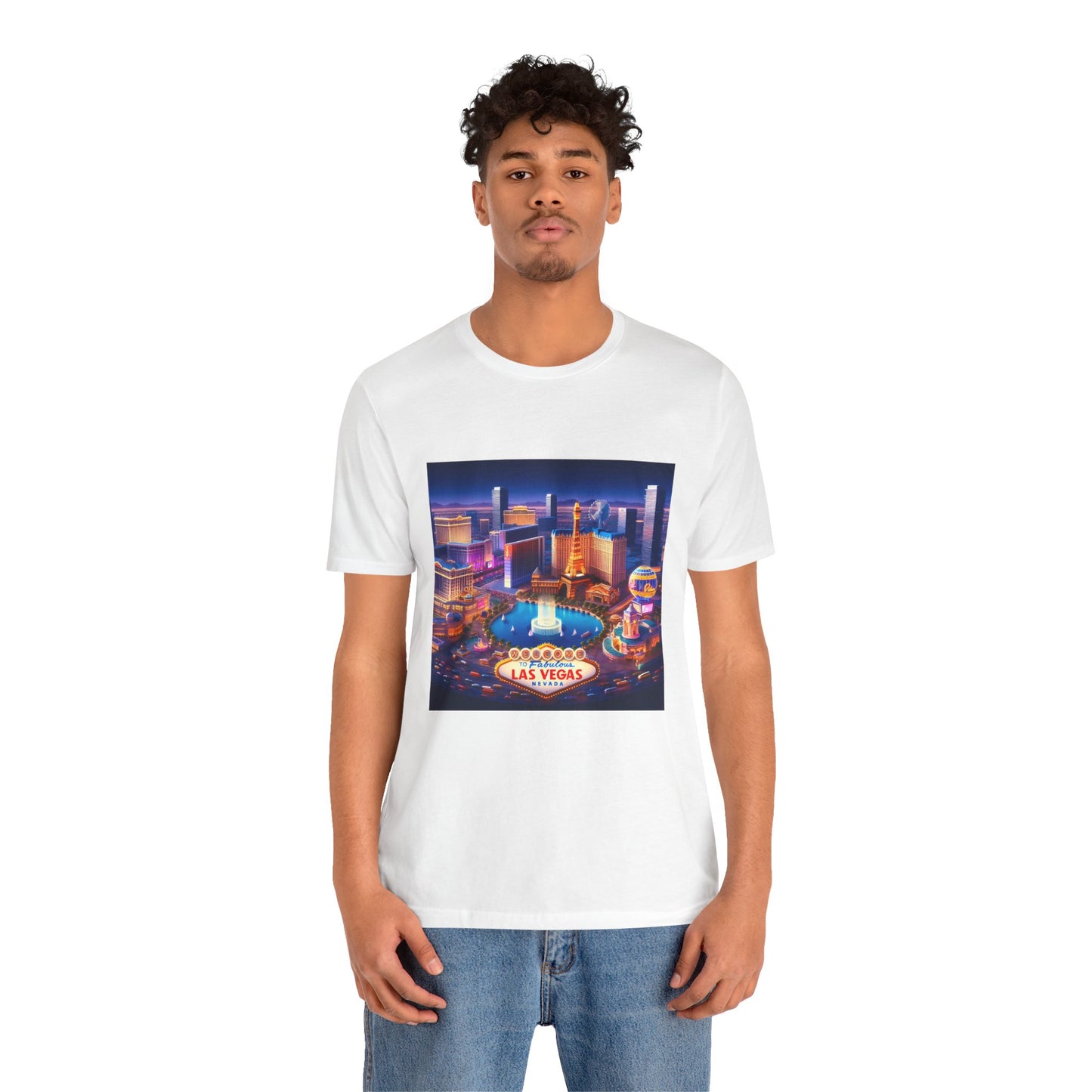 Las Vegas Disney Pixar Style Jersey Short Sleeve Tee