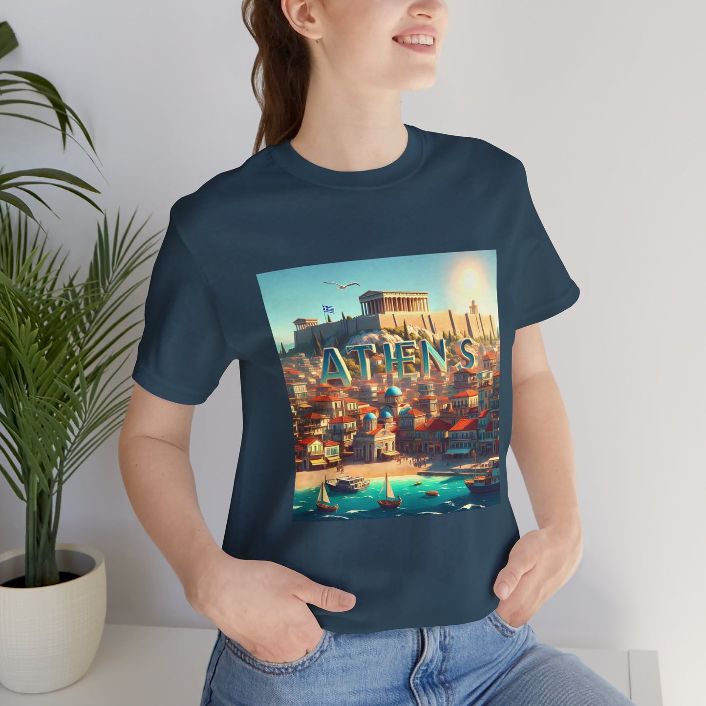 Athens Disney Pixar Style Jersey Short Sleeve Tee