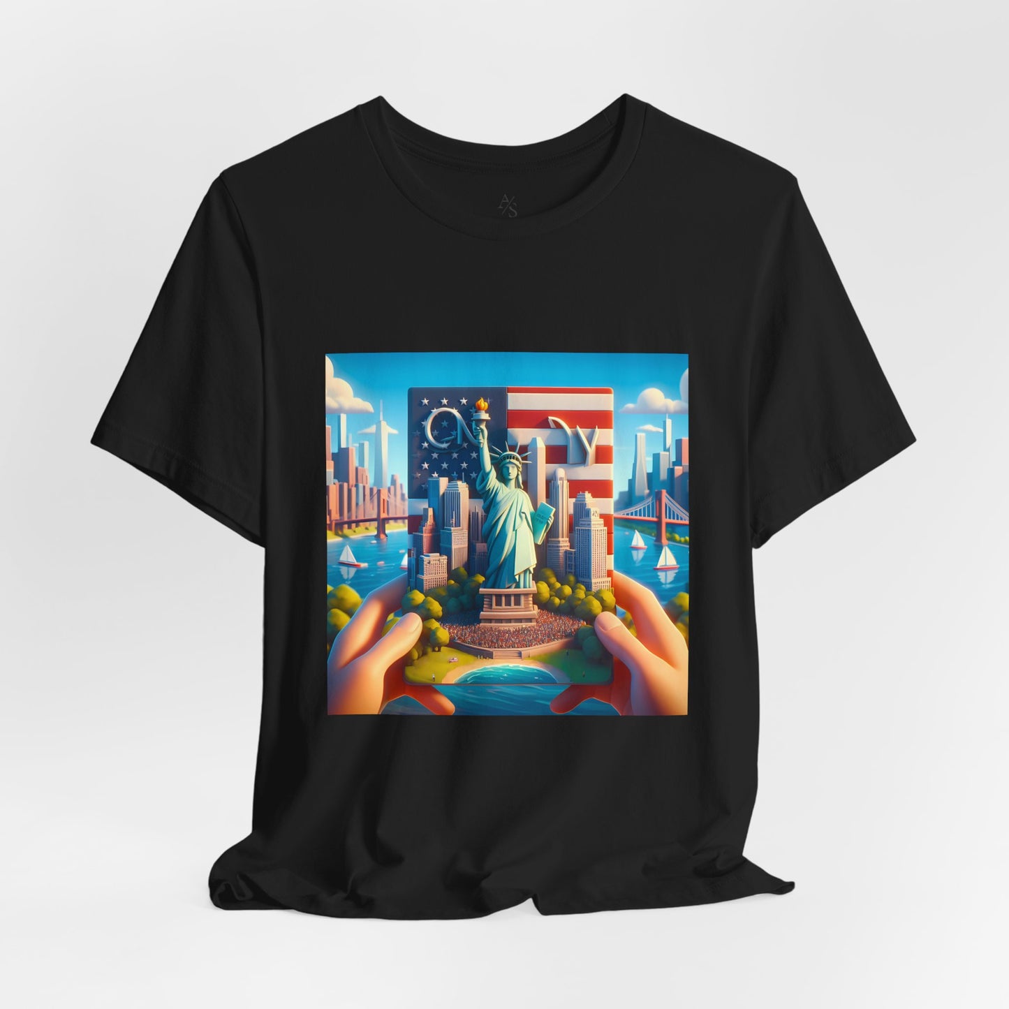 NY Disney Pixar Style Jersey Short Sleeve Tee