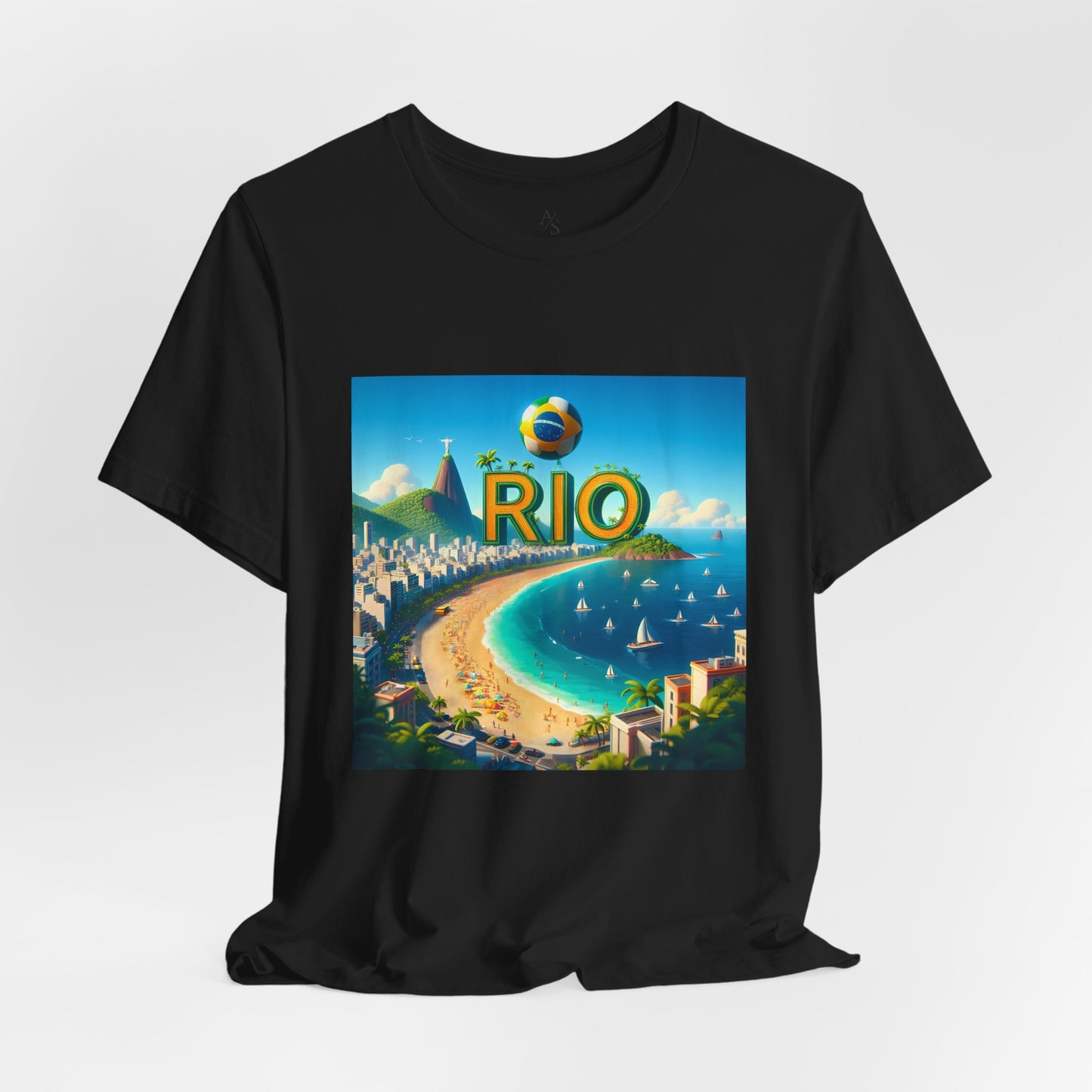 Copacabana Beach Disney Pixar Style Jersey Short Sleeve Tee