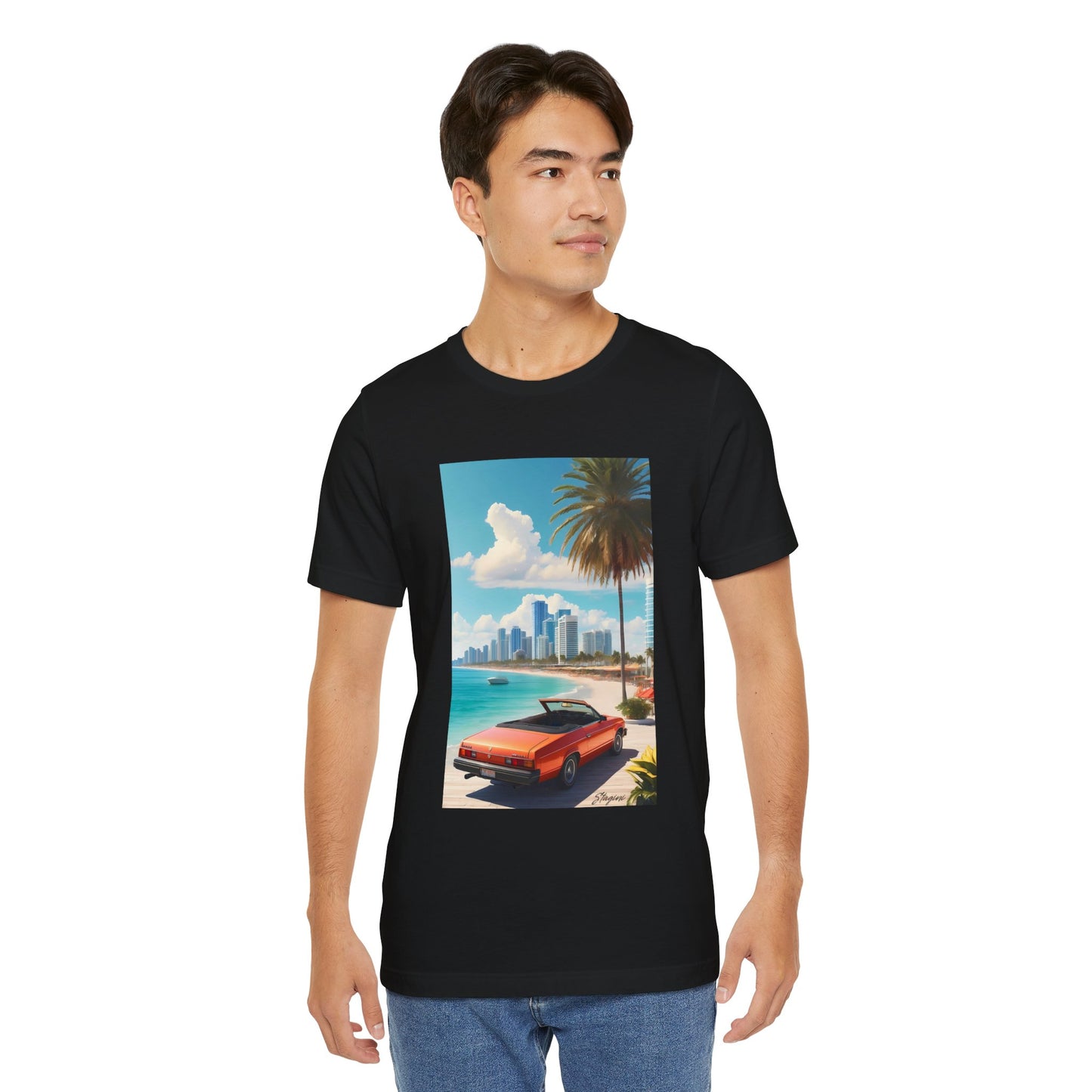 Car On The Beach Jersey Short Sleeve Tee