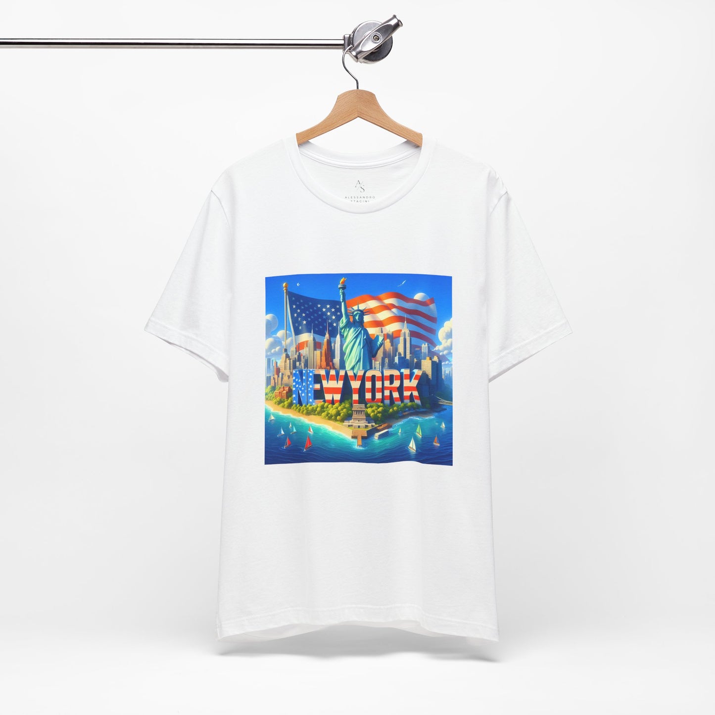 NY Disney Pixar Style Jersey Short Sleeve Tee