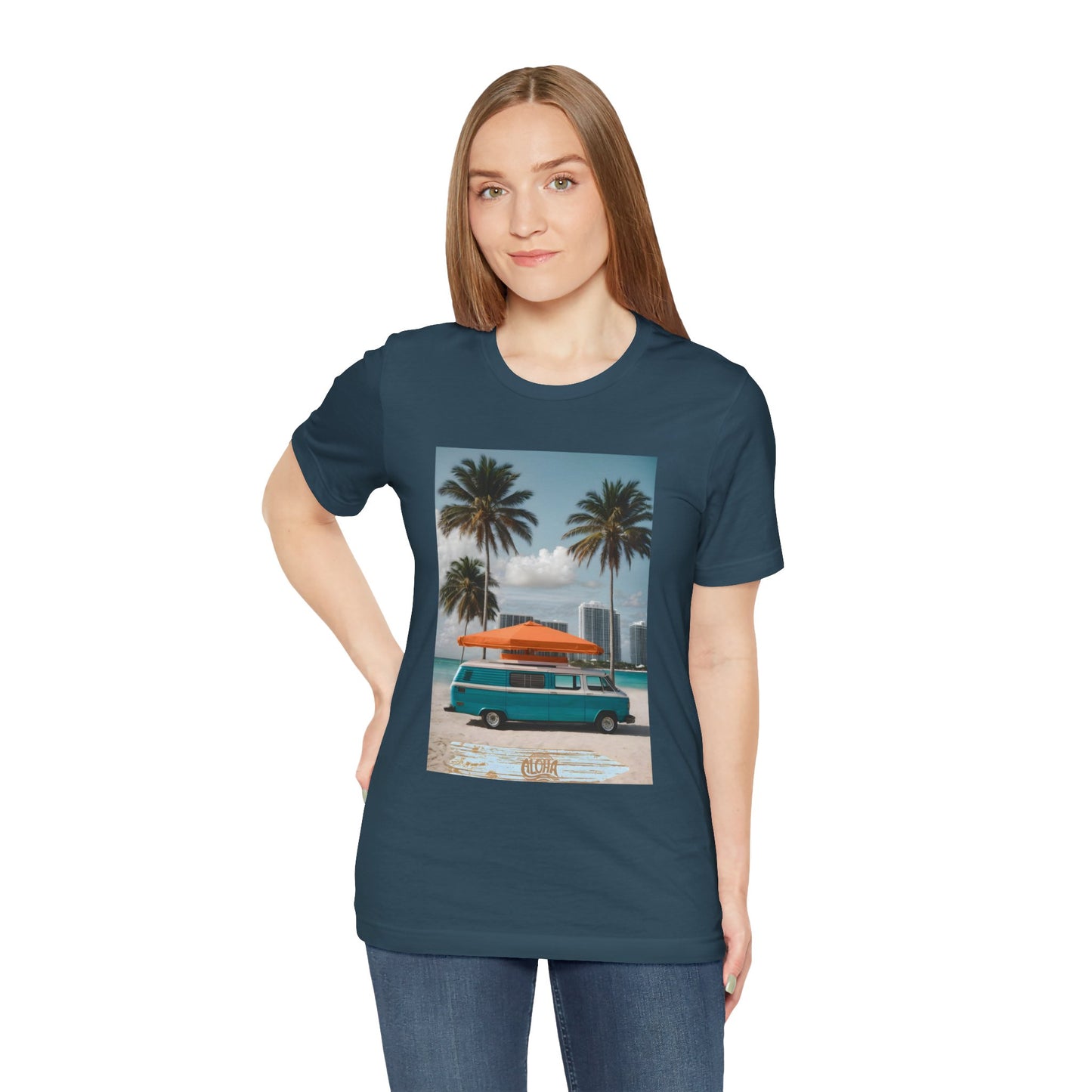 Vintage Van Miami Beach Jersey Short Sleeve Tee