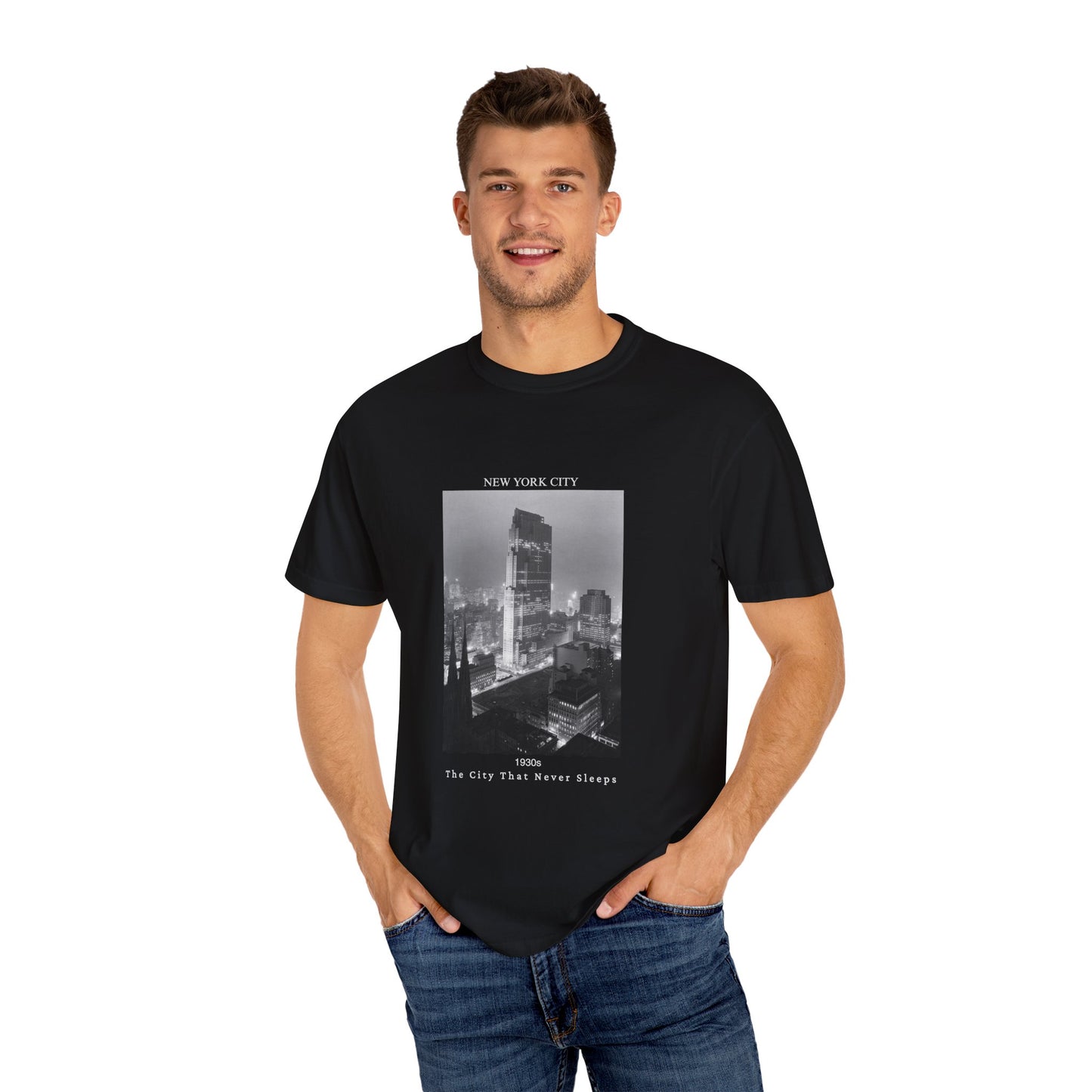 New York City Manhattan Photograph 1930s Graphic T-Shirt
