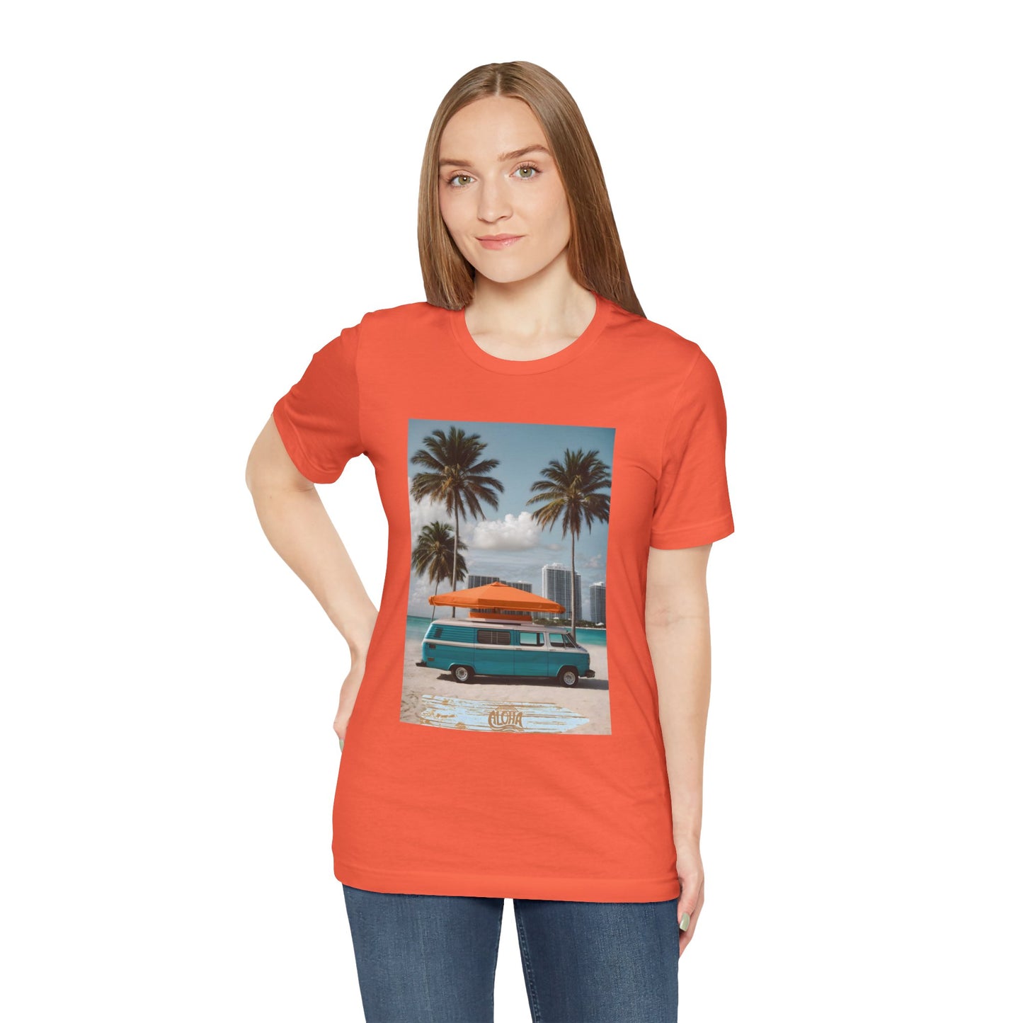 Vintage Van Miami Beach Jersey Short Sleeve Tee