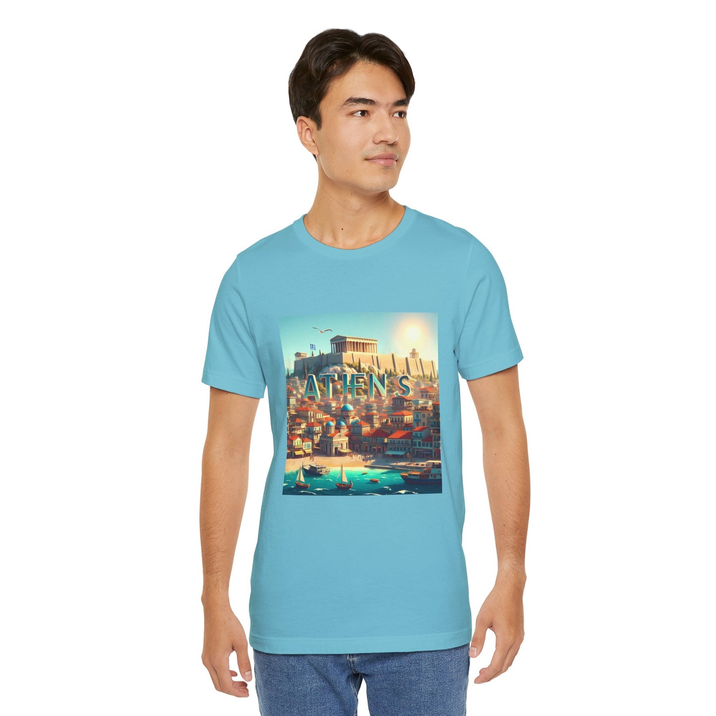 Athens Disney Pixar Style Jersey Short Sleeve Tee