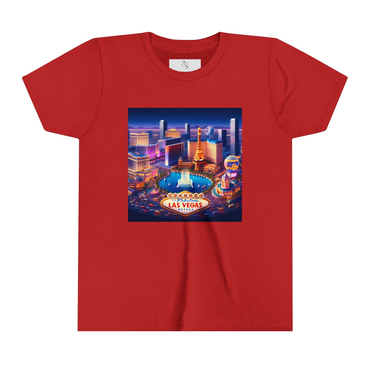 Las Vegas Disney Pixar Style Youth Short Sleeve Tee