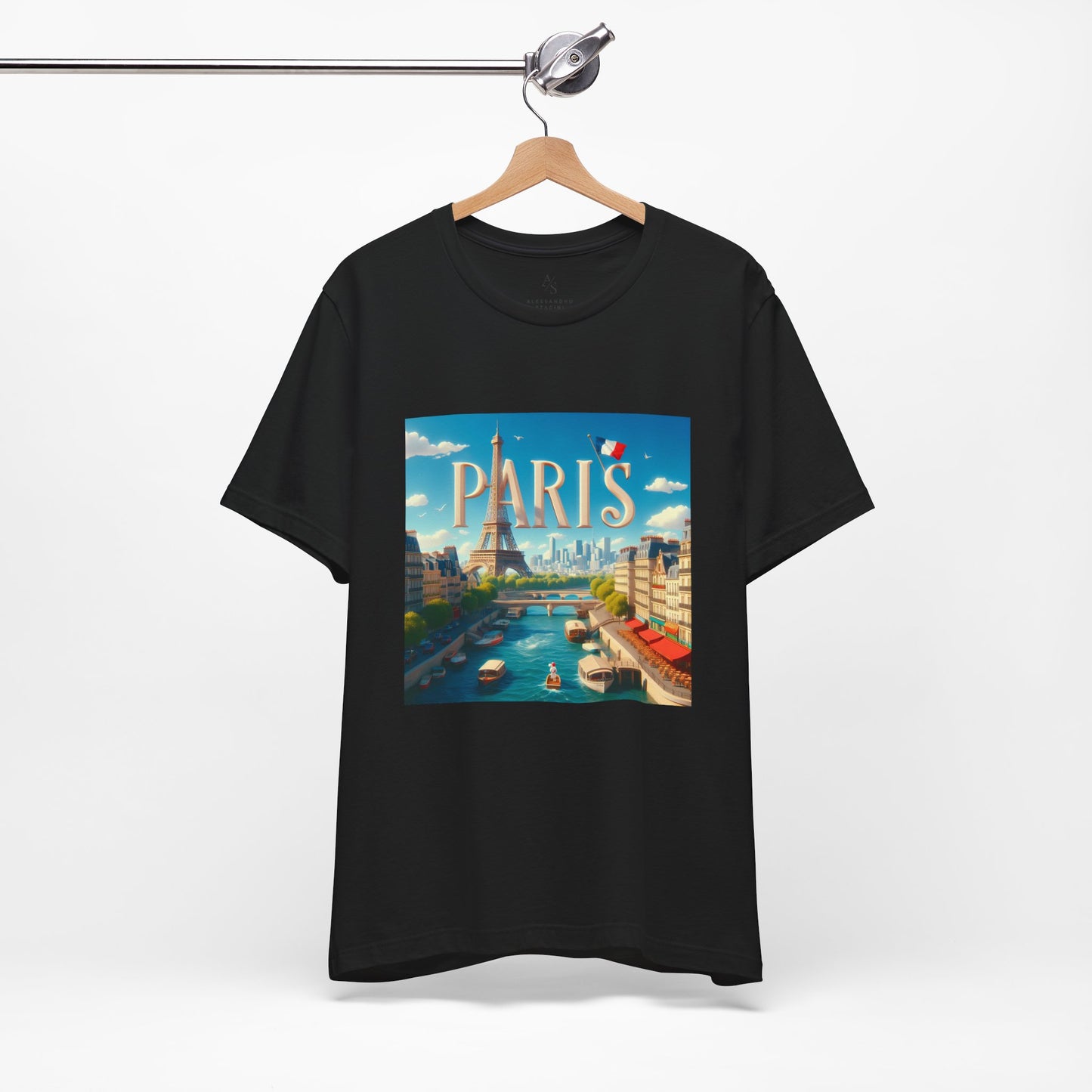 Paris Disney Pixar Style Jersey Short Sleeve Tee