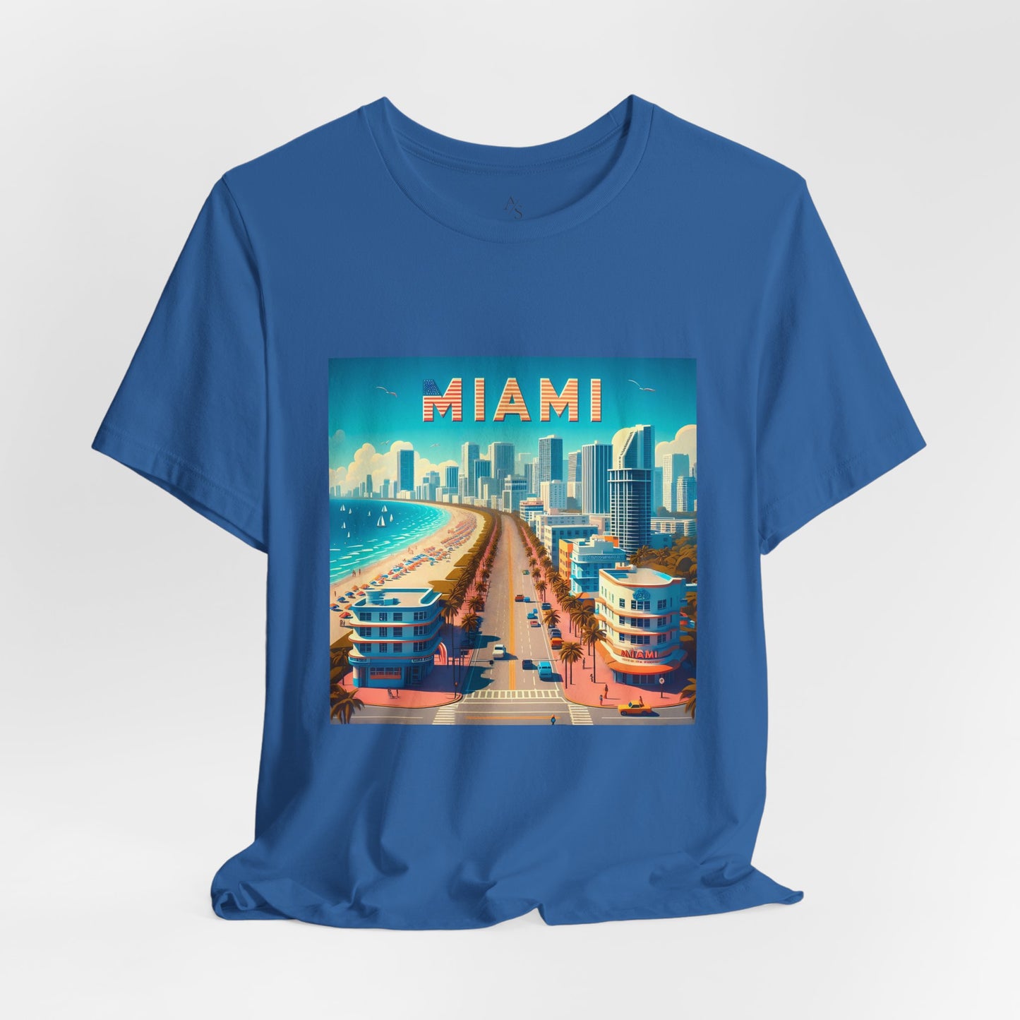 Miami Disney Pixar Style Jersey Short Sleeve Tee