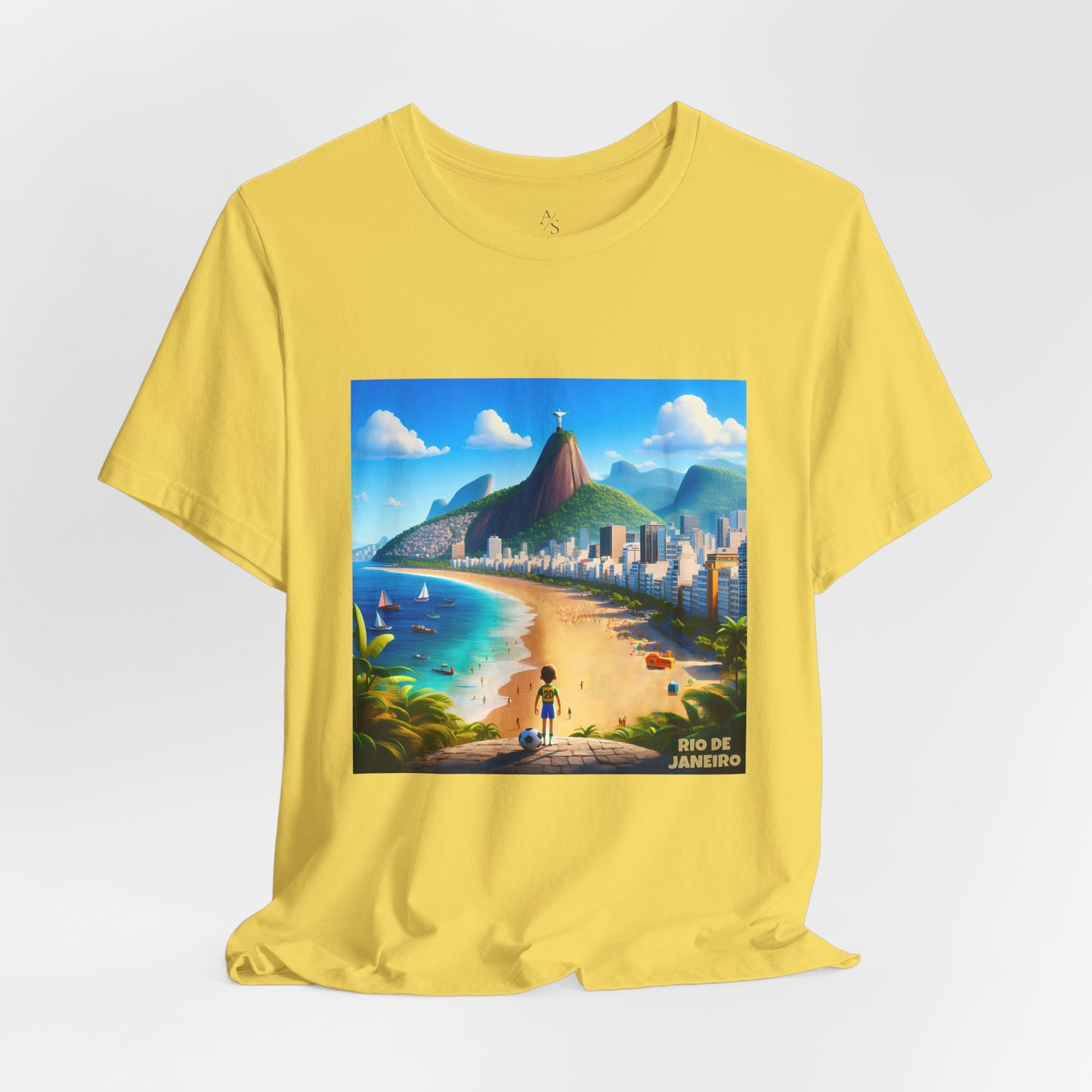 Rio De Janeiro Disney Pixar Style Jersey Short Sleeve Tee