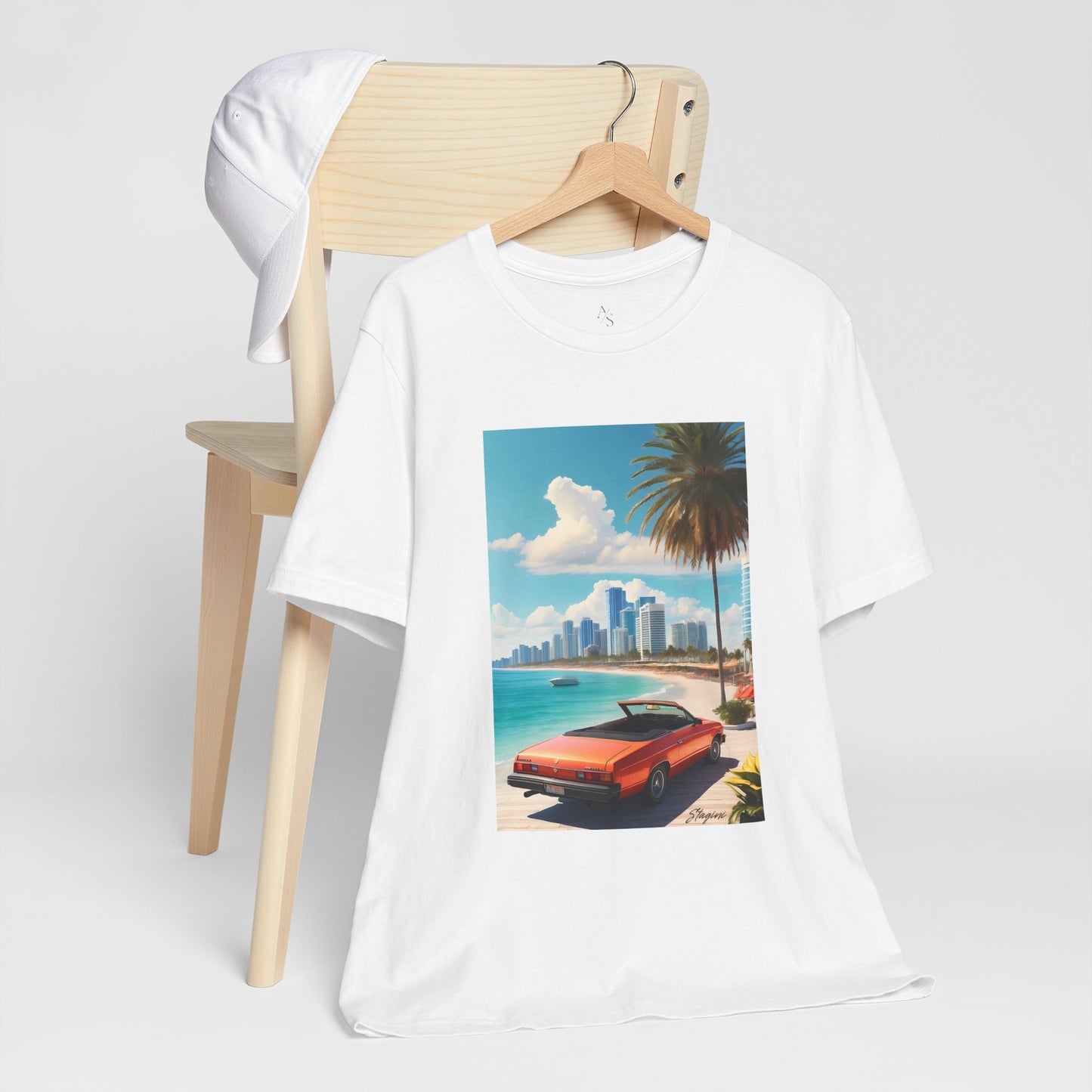 Car On The Beach Jersey Short Sleeve Tee