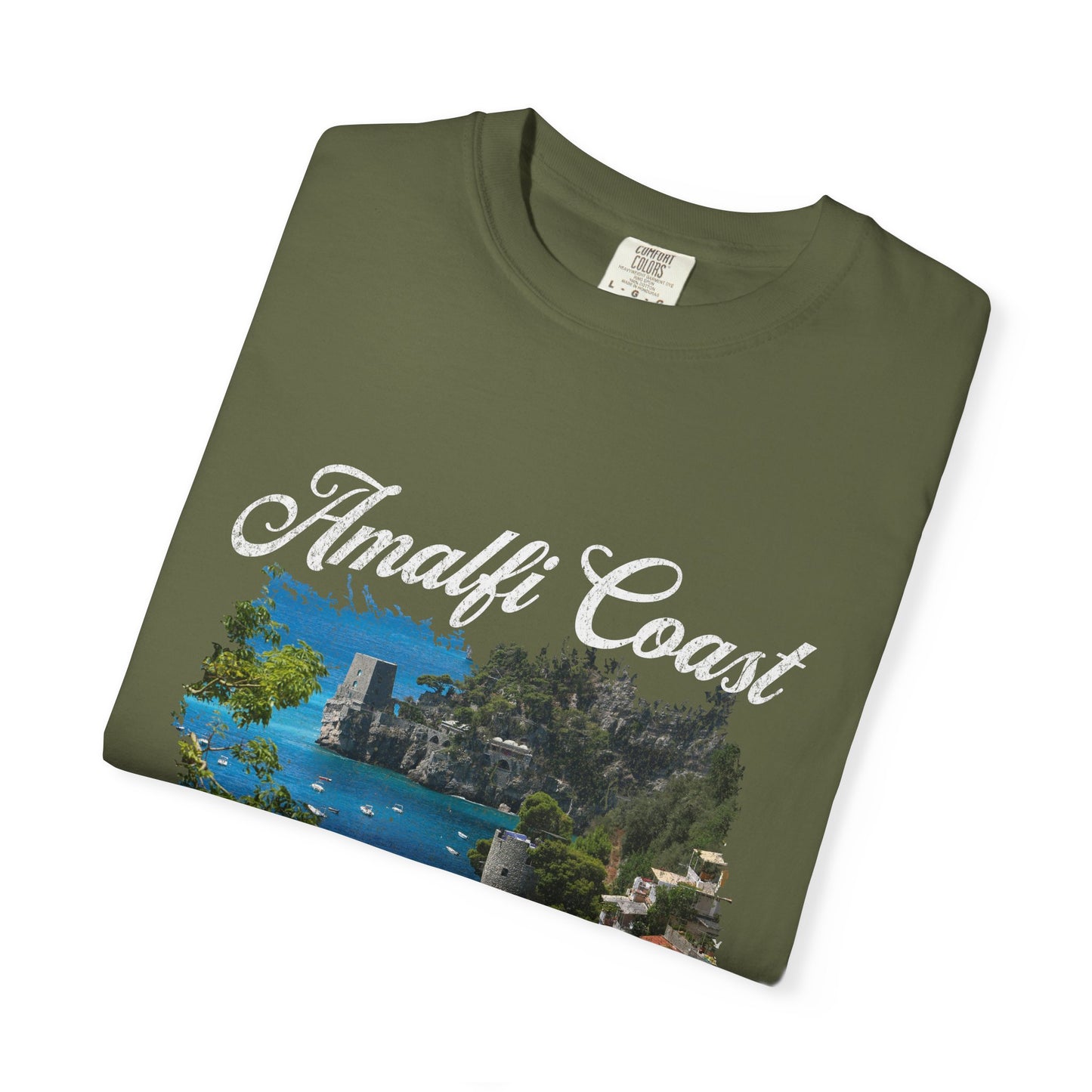 Amalfi Coast Minori Beach Graphic T-Shirt