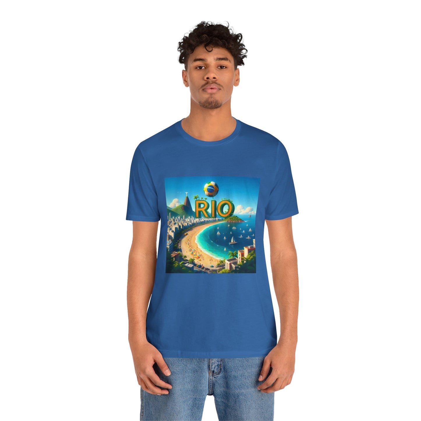 Copacabana Beach Disney Pixar Style Jersey Short Sleeve Tee