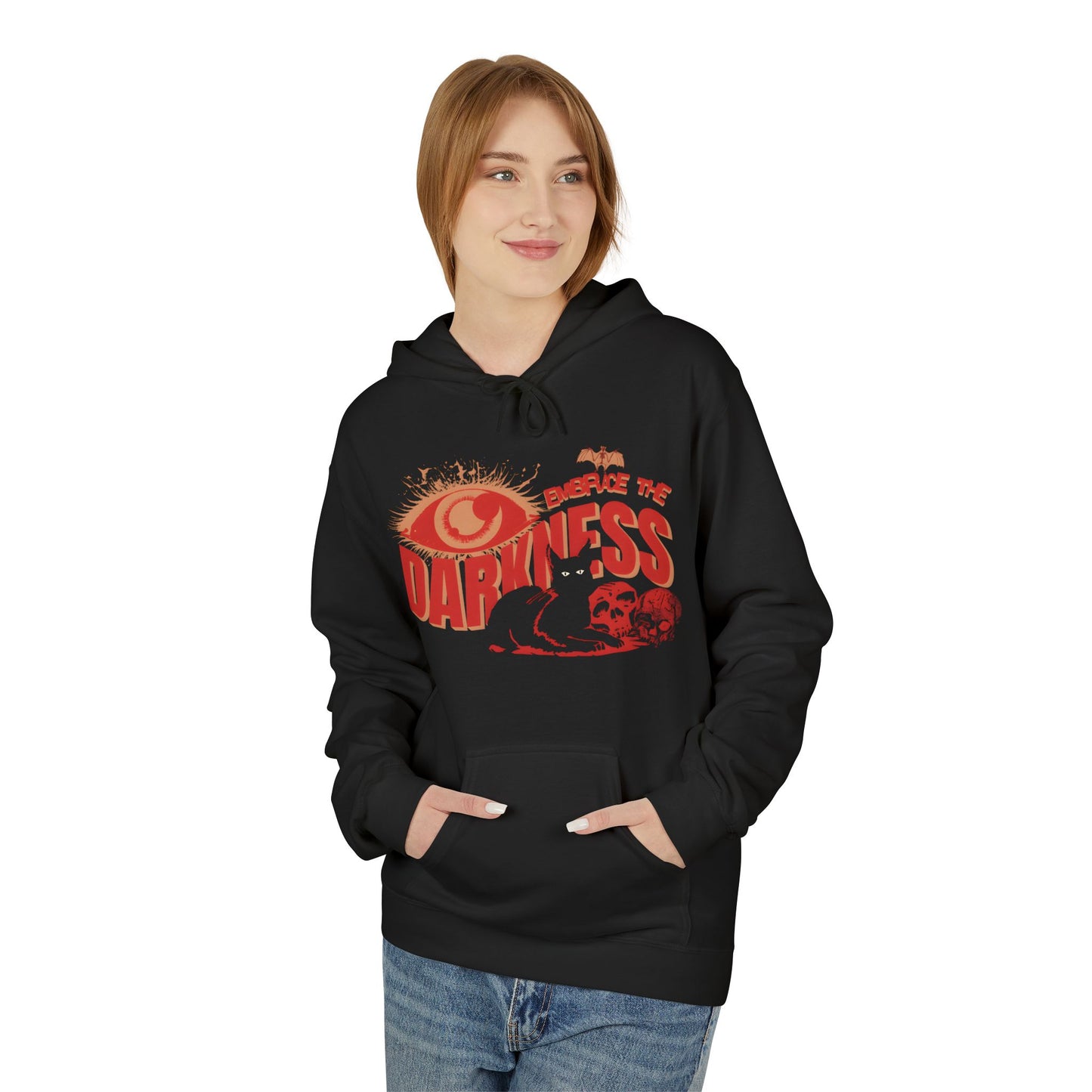 Embrace The Darkness Midweight Softstyle Fleece Hoodie