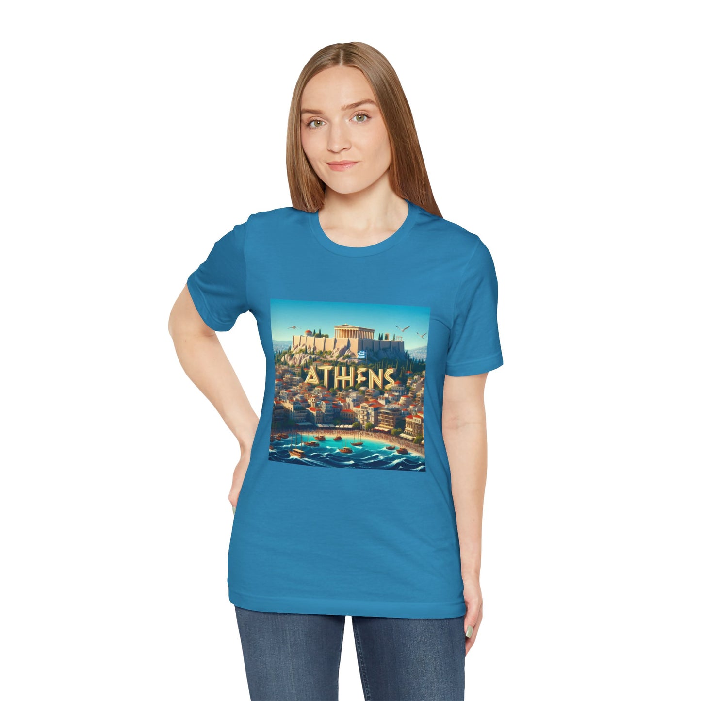 Athens Disney Pixar Style Jersey Short Sleeve Tee