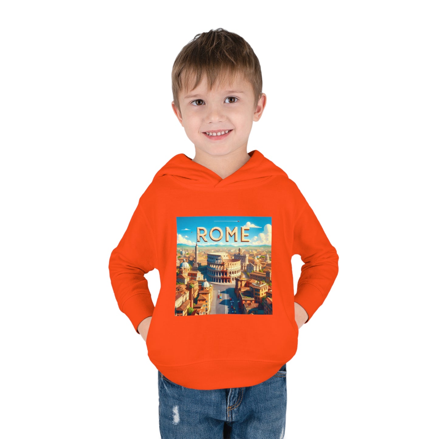 Rome Disney Pixar Style Pullover Fleece Hoodie