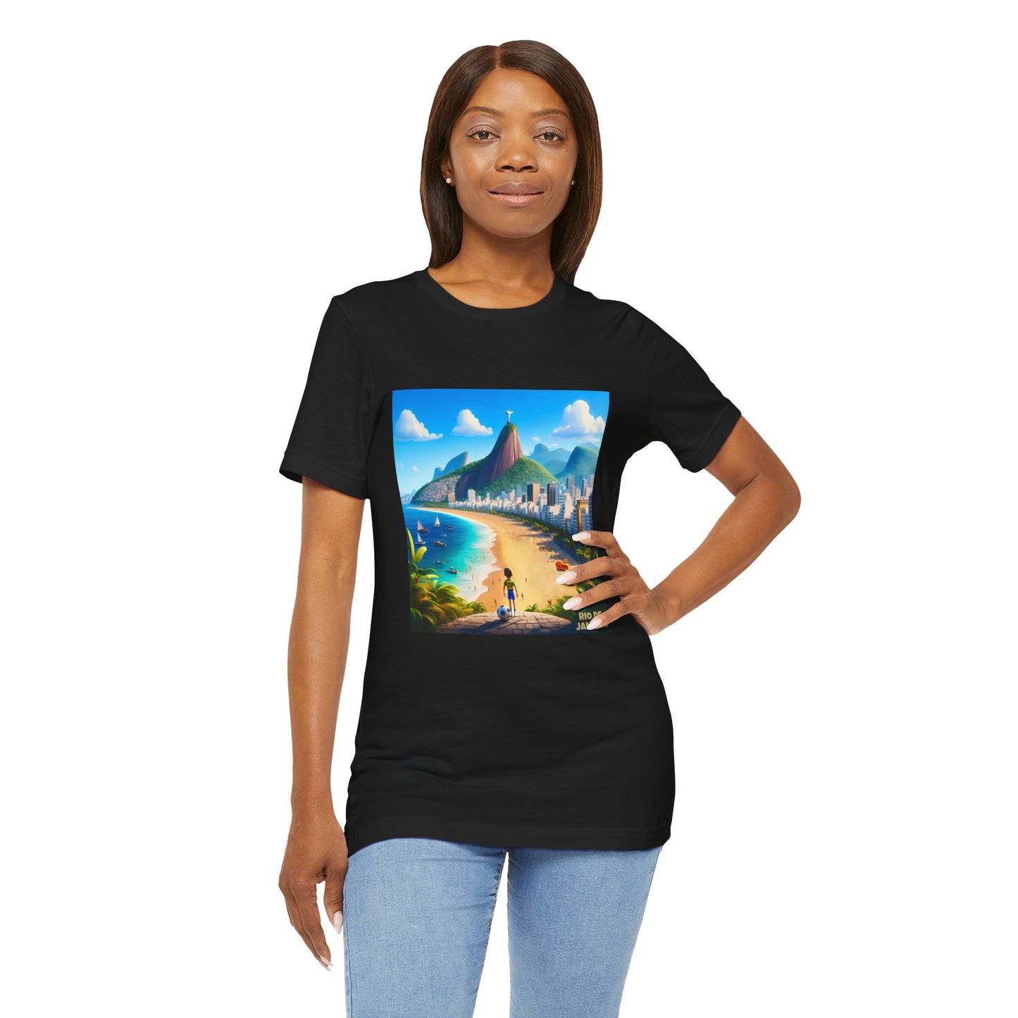 Rio De Janeiro Disney Pixar Style Jersey Short Sleeve Tee