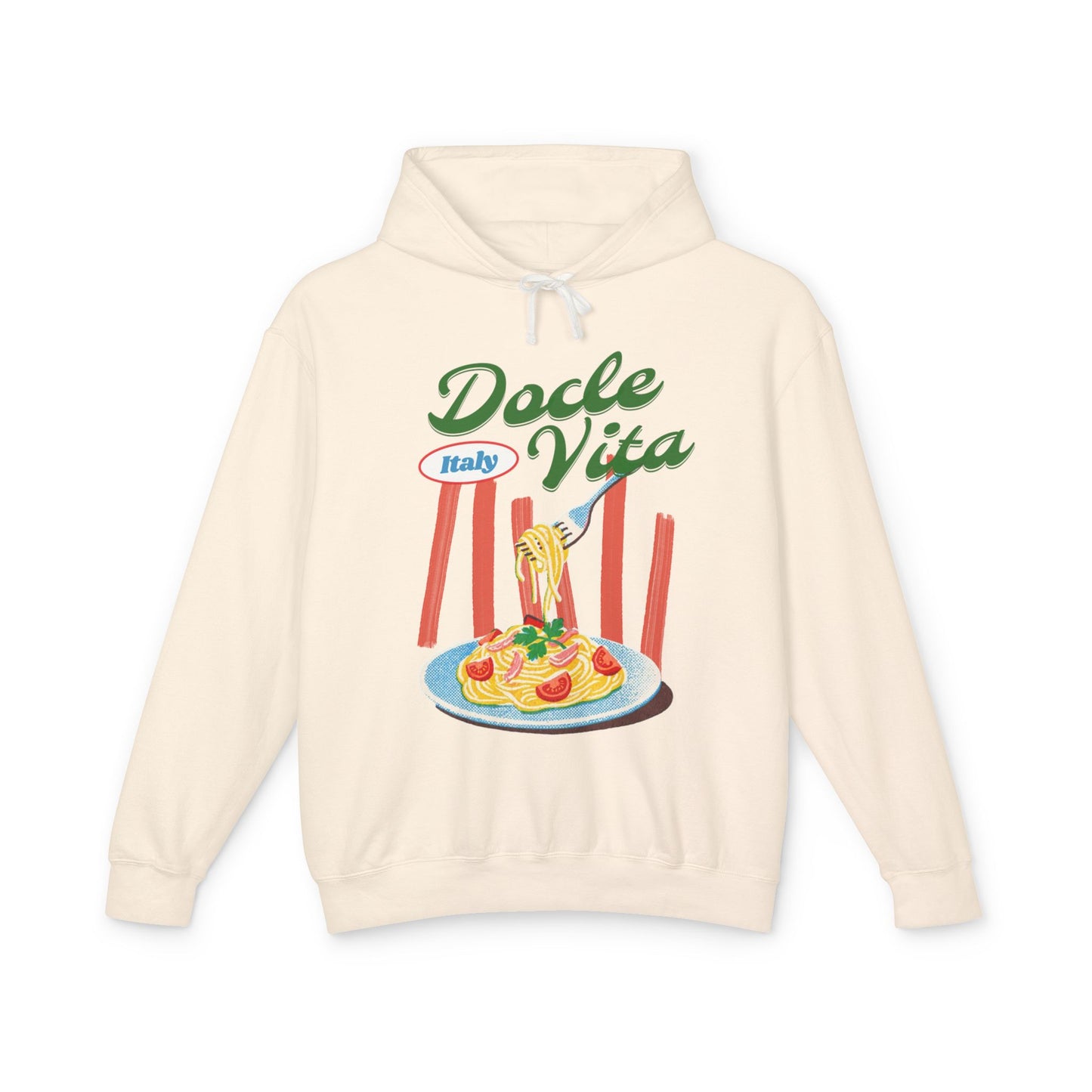 Dolce Vita Italy Pasta Graphic Hoodie