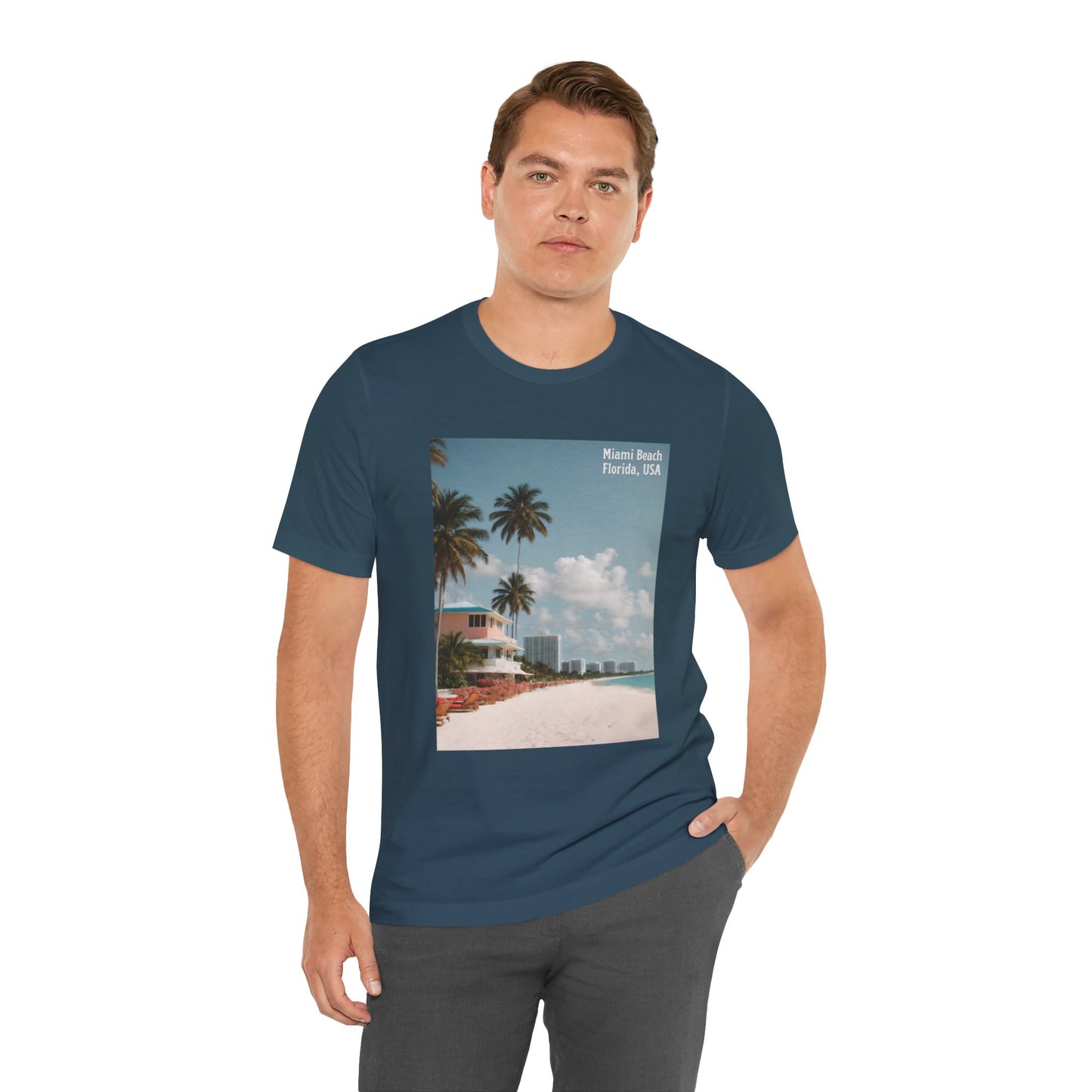 Miami Beach Jersey Short Sleeve Tee