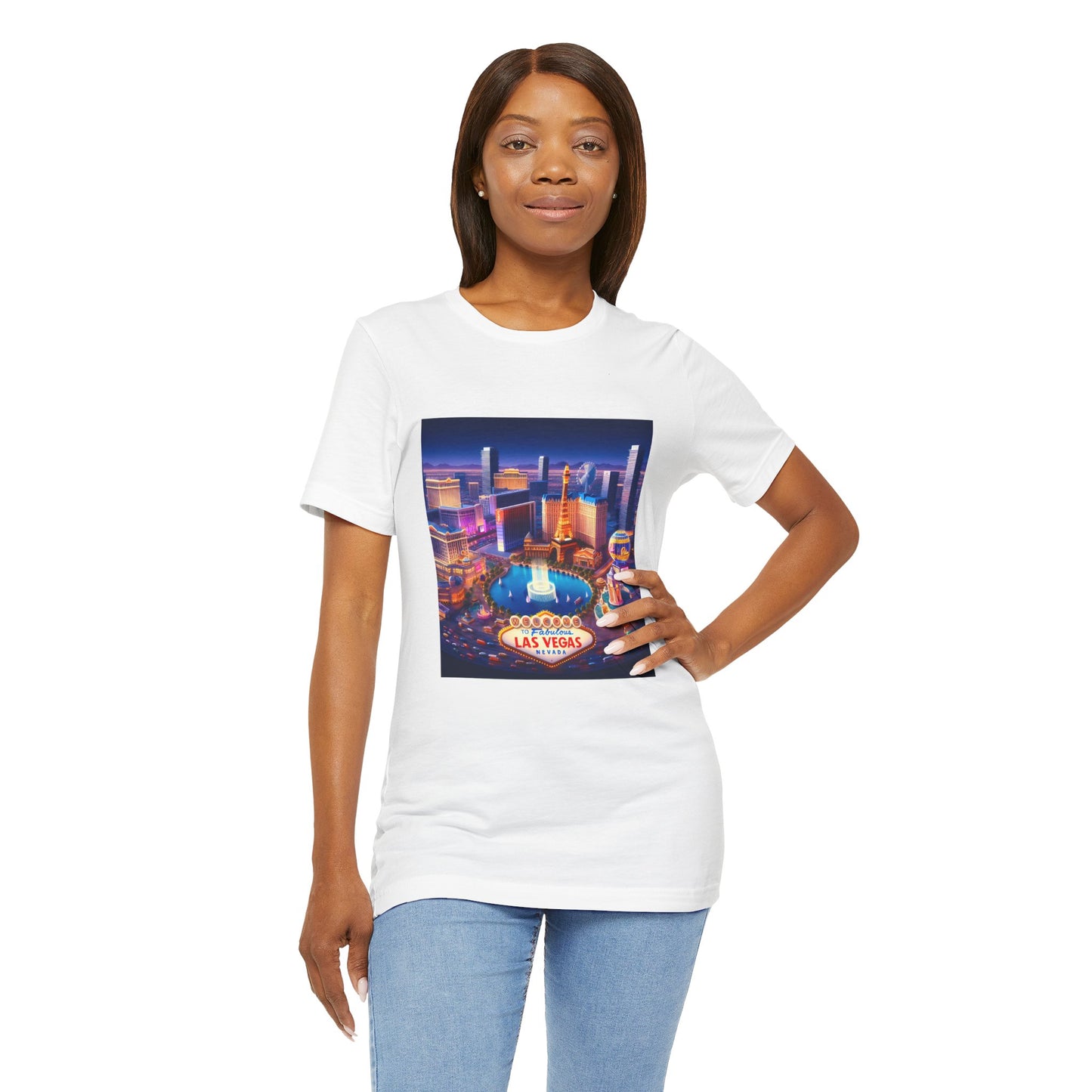 Las Vegas Disney Pixar Style Jersey Short Sleeve Tee