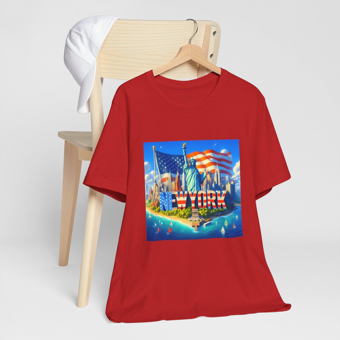 NY Disney Pixar Style Jersey Short Sleeve Tee