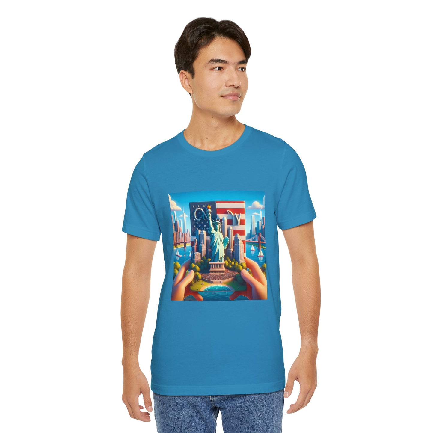 NY Disney Pixar Style Jersey Short Sleeve Tee