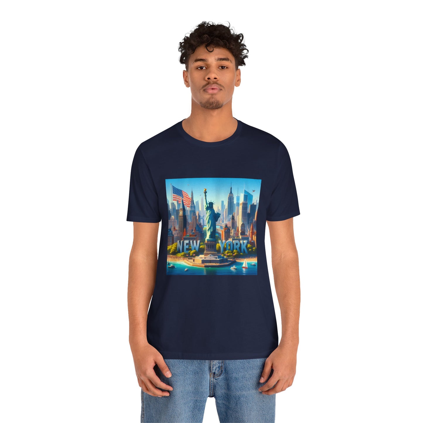 NY Disney Pixar Style Jersey Short Sleeve Tee