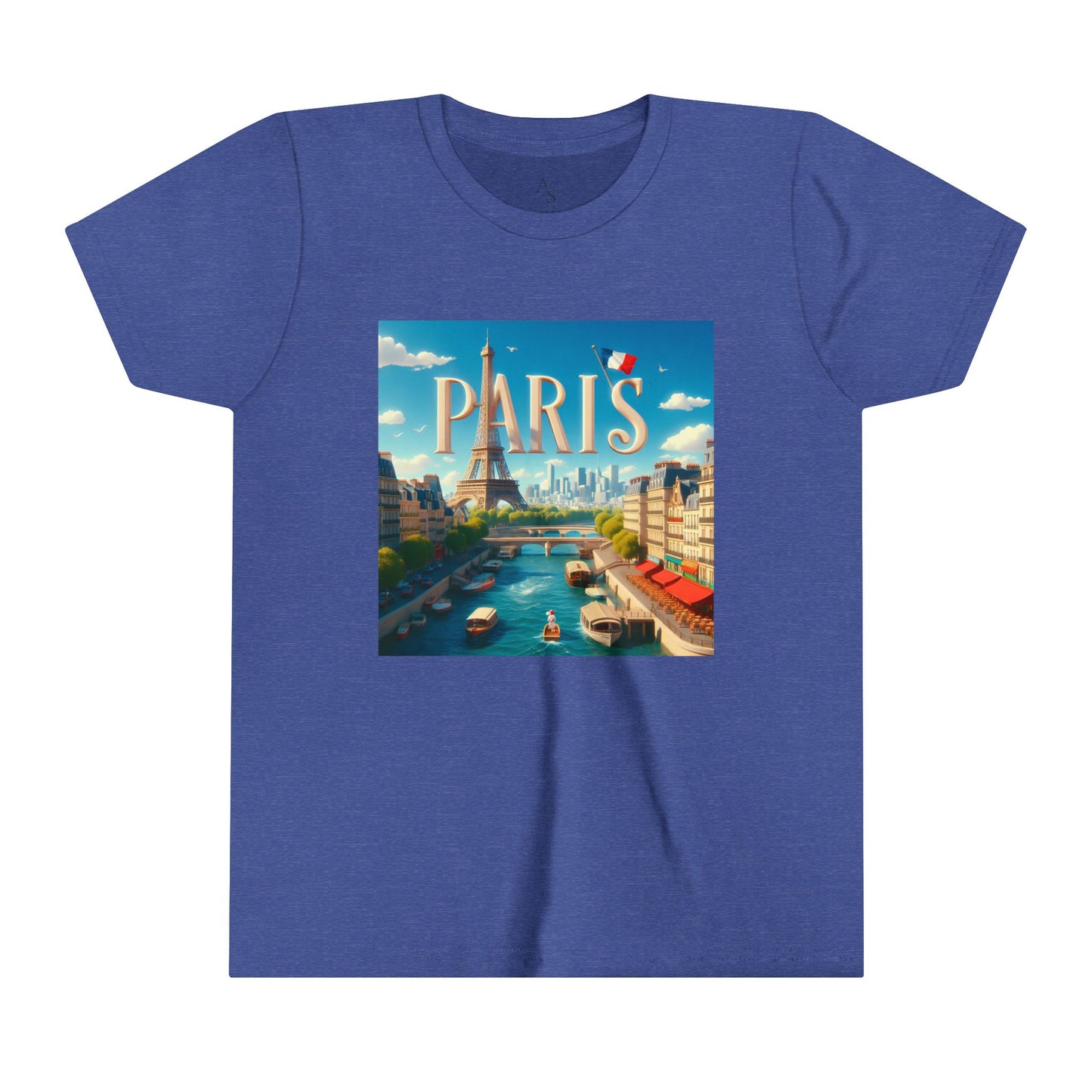 Paris Disney Pixar Style Youth Short Sleeve Tee