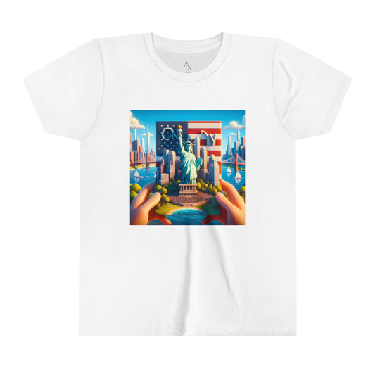 NY Disney Pixar Style Youth Short Sleeve Tee