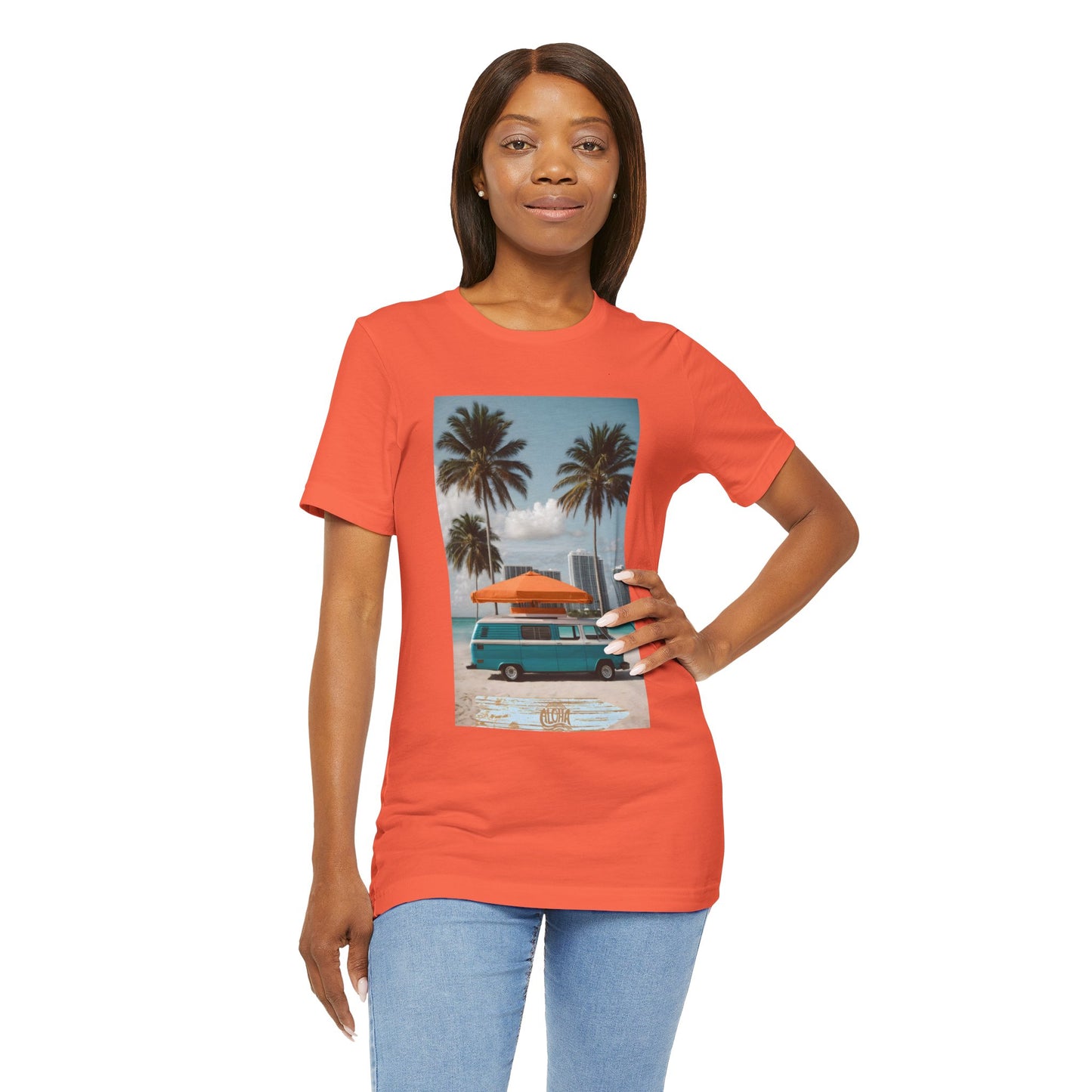 Vintage Van Miami Beach Jersey Short Sleeve Tee