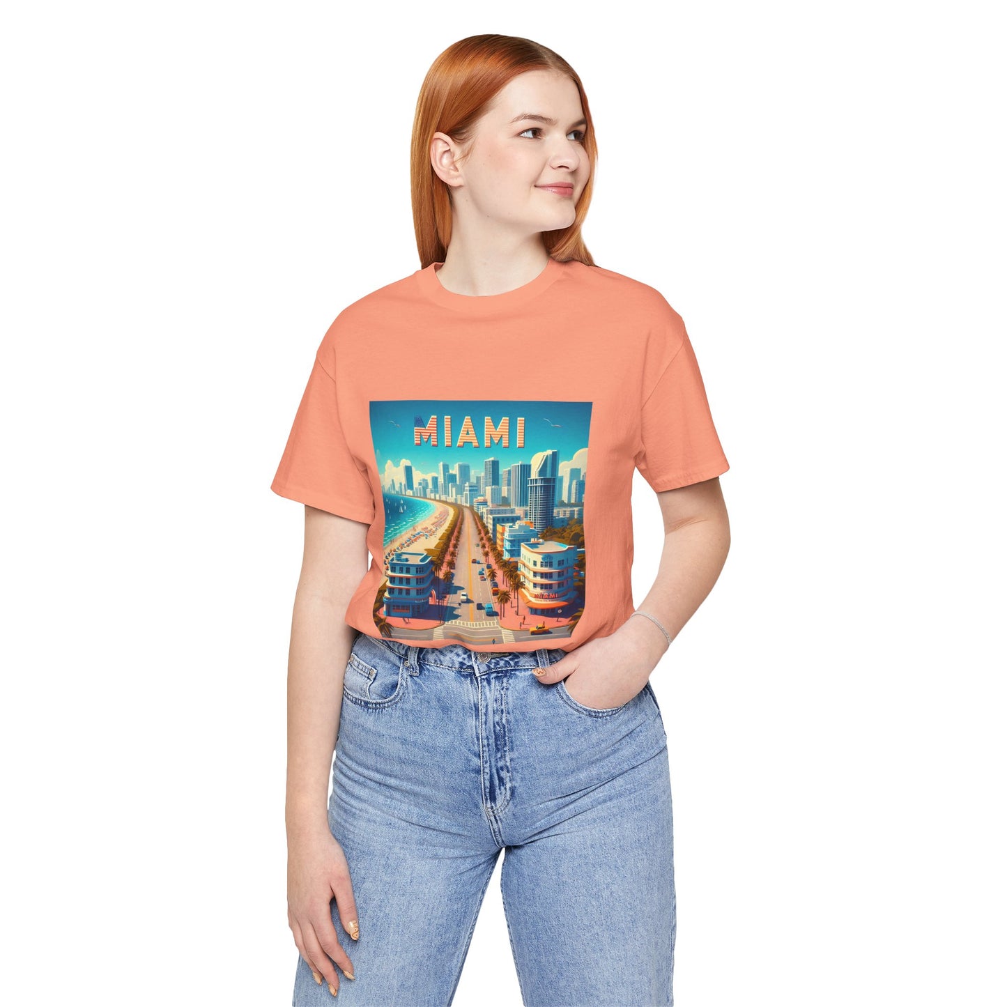 Miami Disney Pixar Style Jersey Short Sleeve Tee