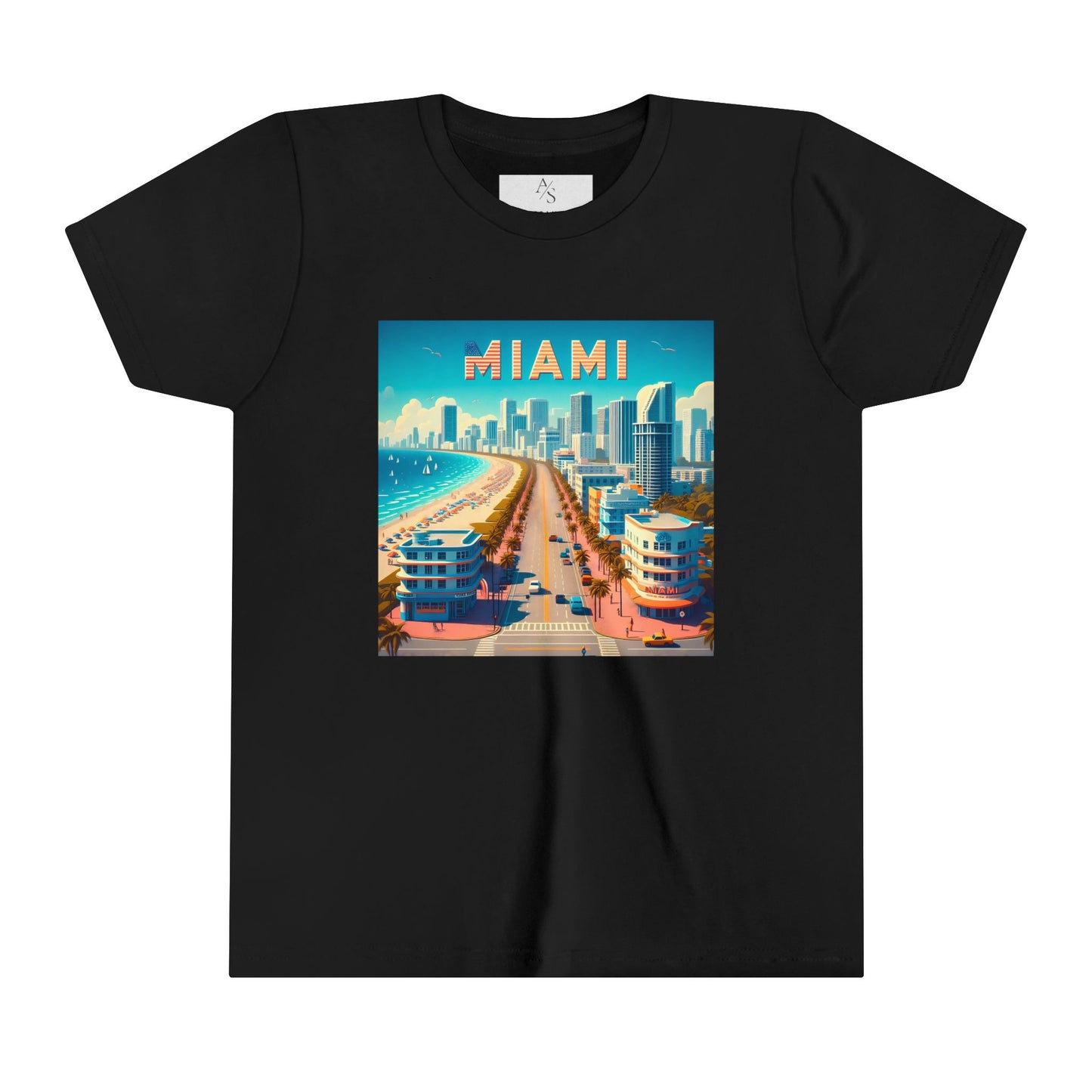 Miami Disney Pixar Style Youth Short Sleeve Tee