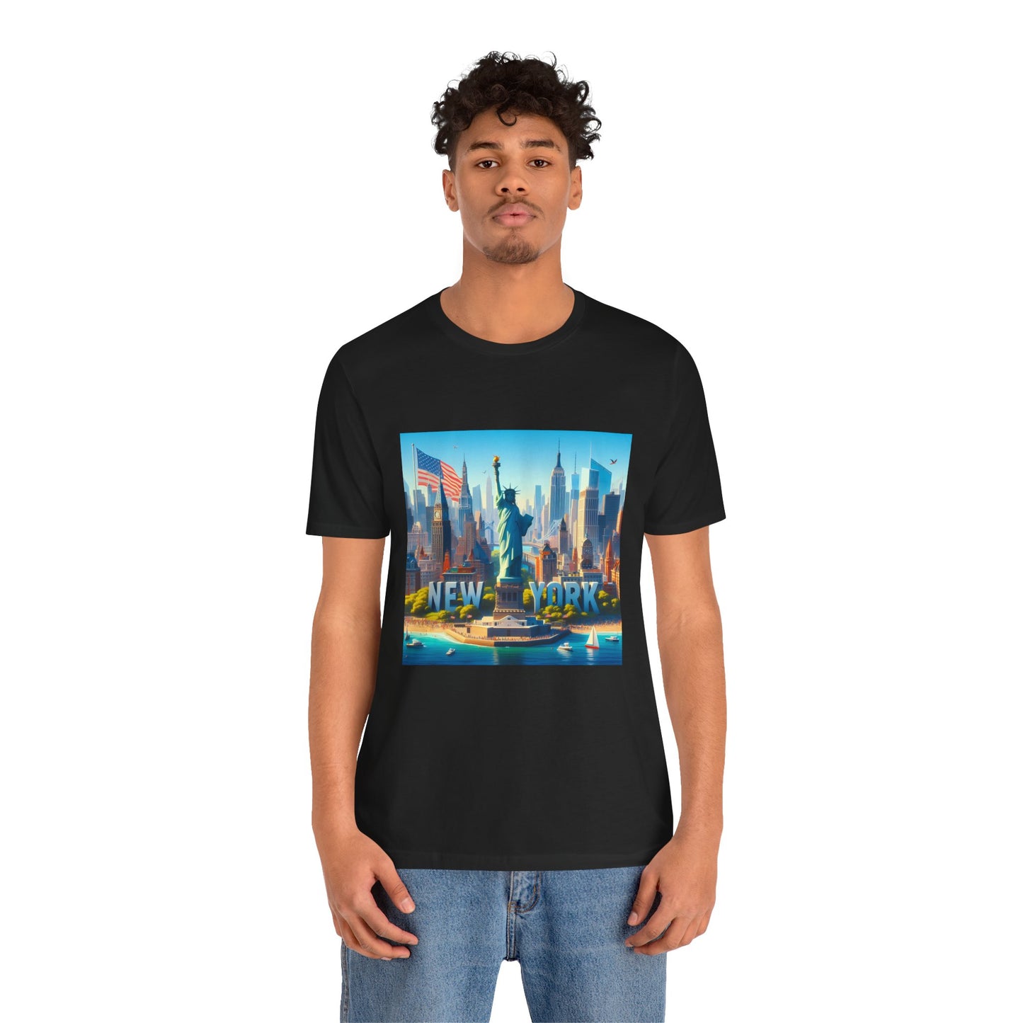 NY Disney Pixar Style Jersey Short Sleeve Tee