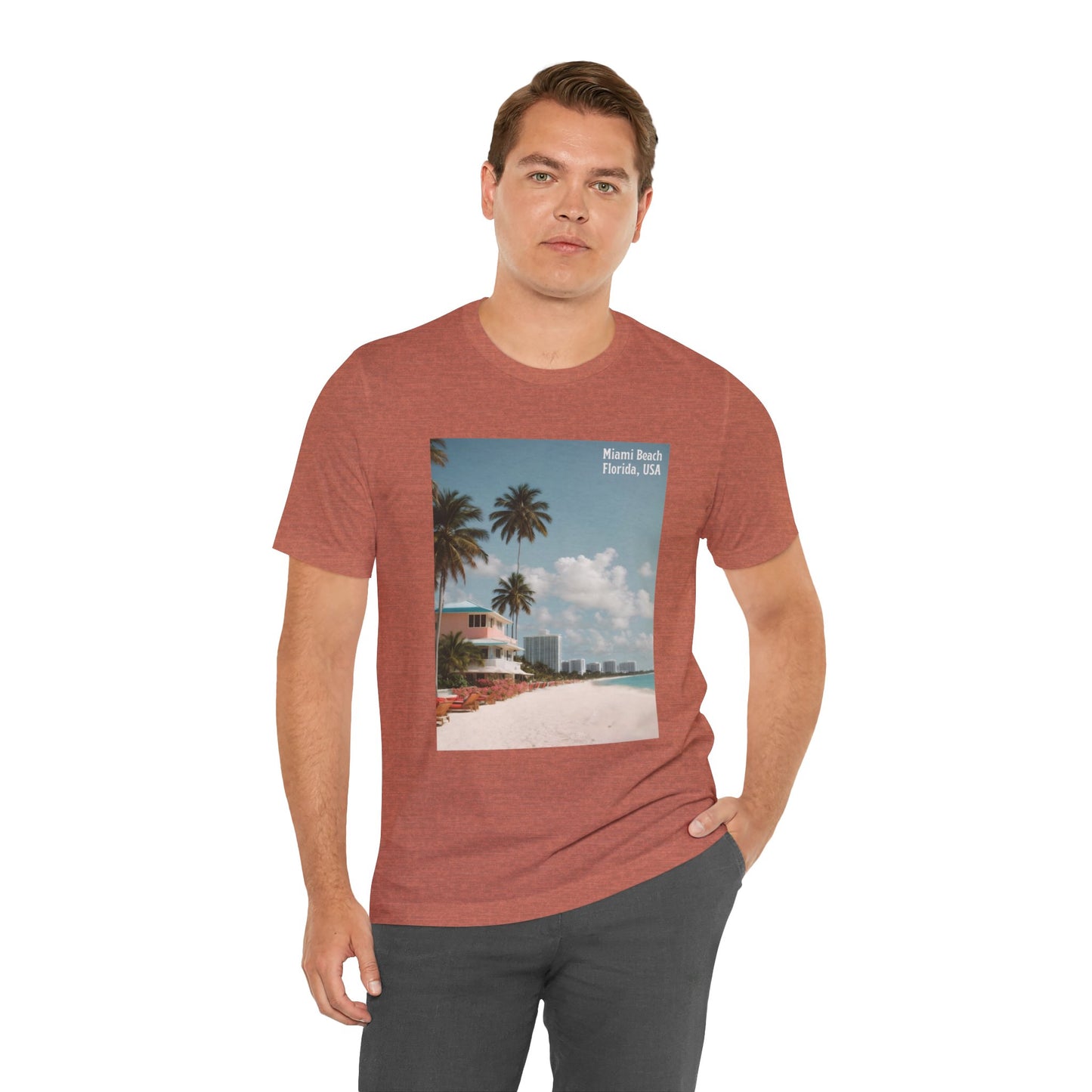 Miami Beach Jersey Short Sleeve Tee