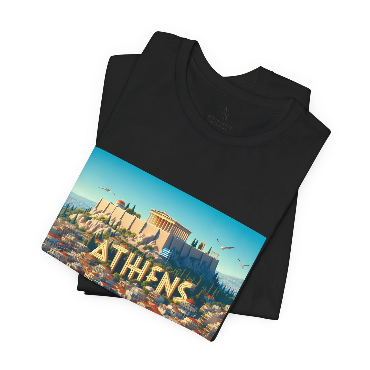 Athens Disney Pixar Style Jersey Short Sleeve Tee